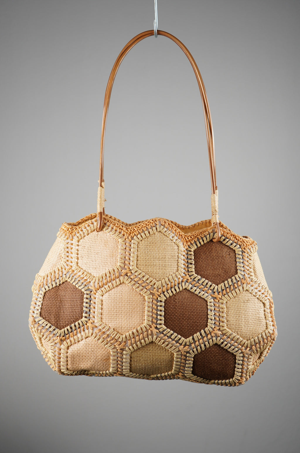 Borsa vintage in rafia