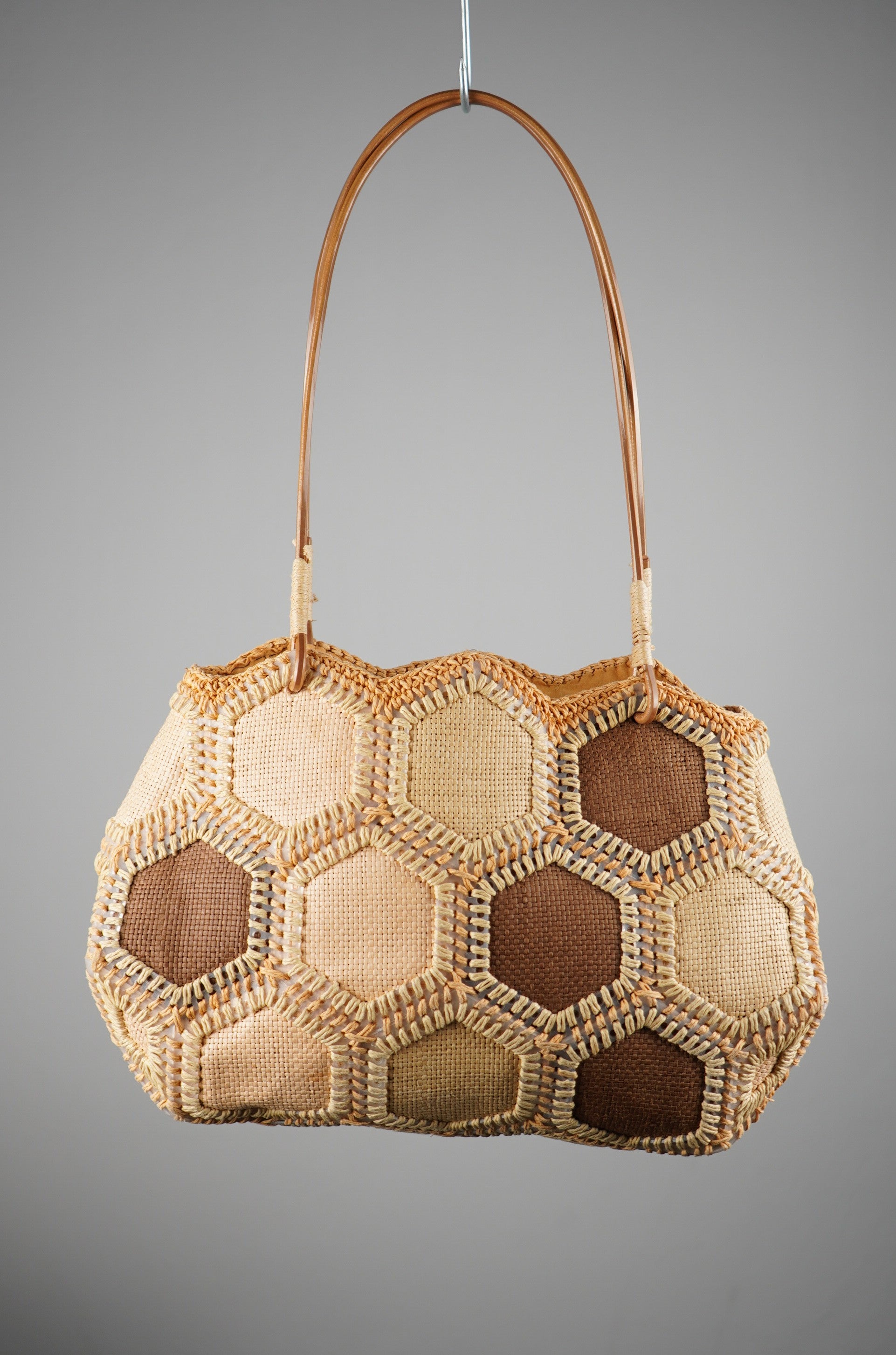 Borsa vintage in rafia