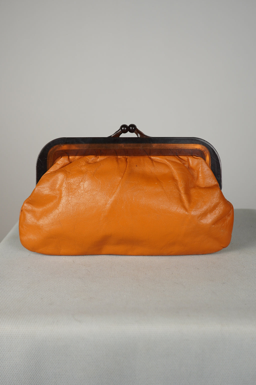Pochette vintage in vera pelle