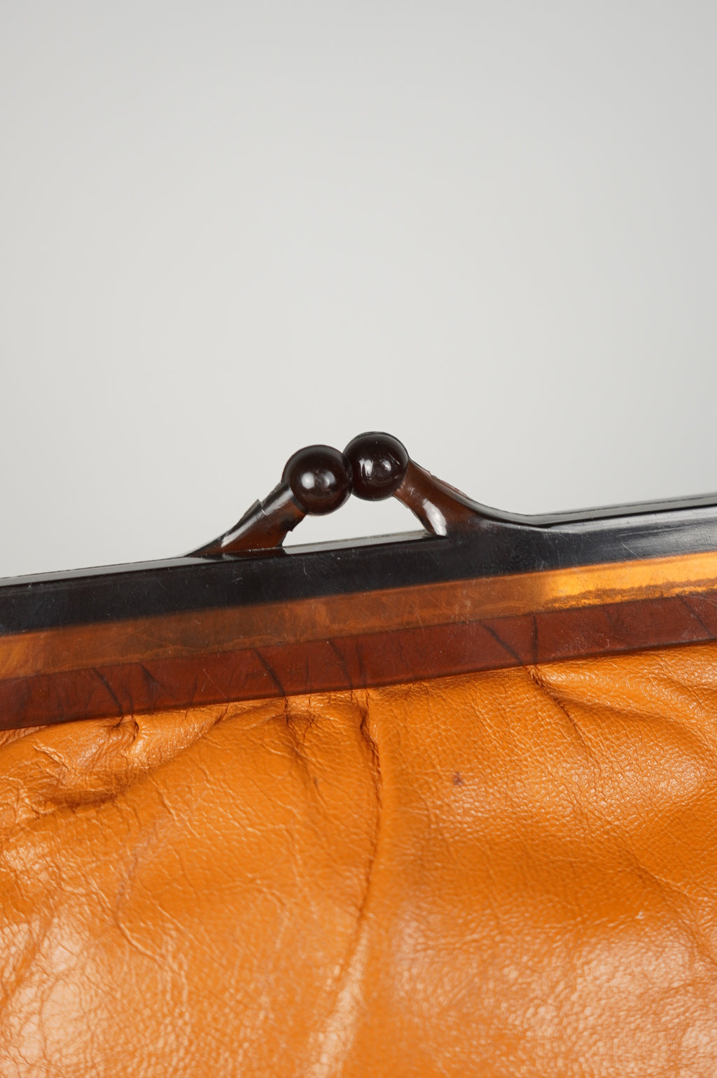 Pochette vintage in vera pelle