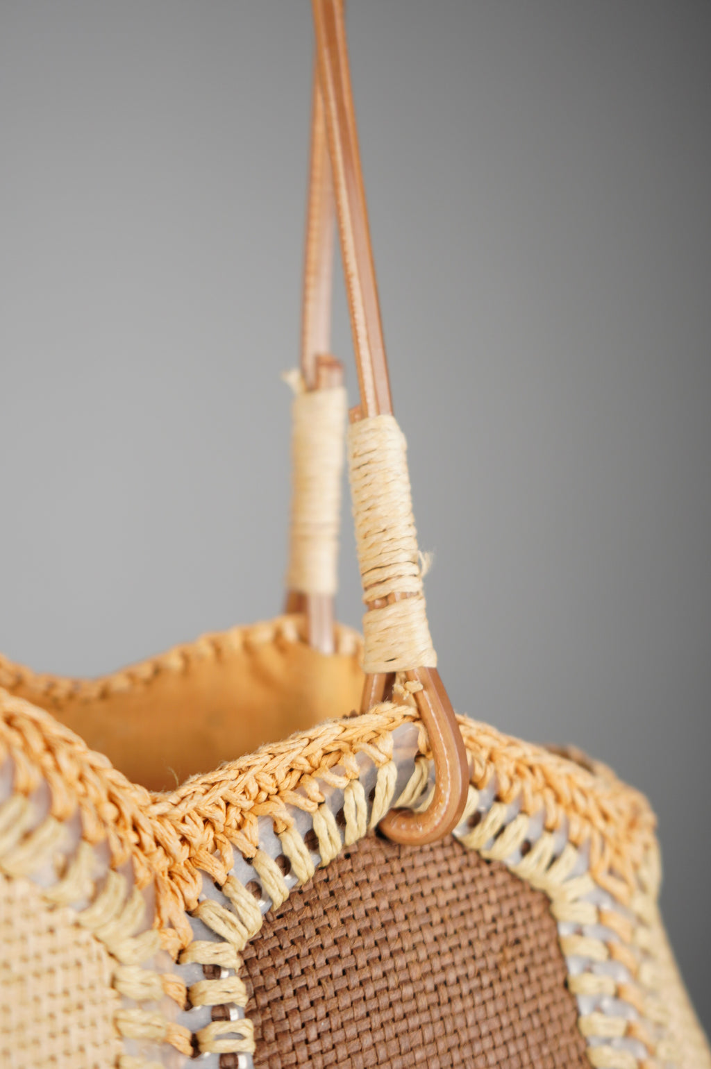 Borsa vintage in rafia