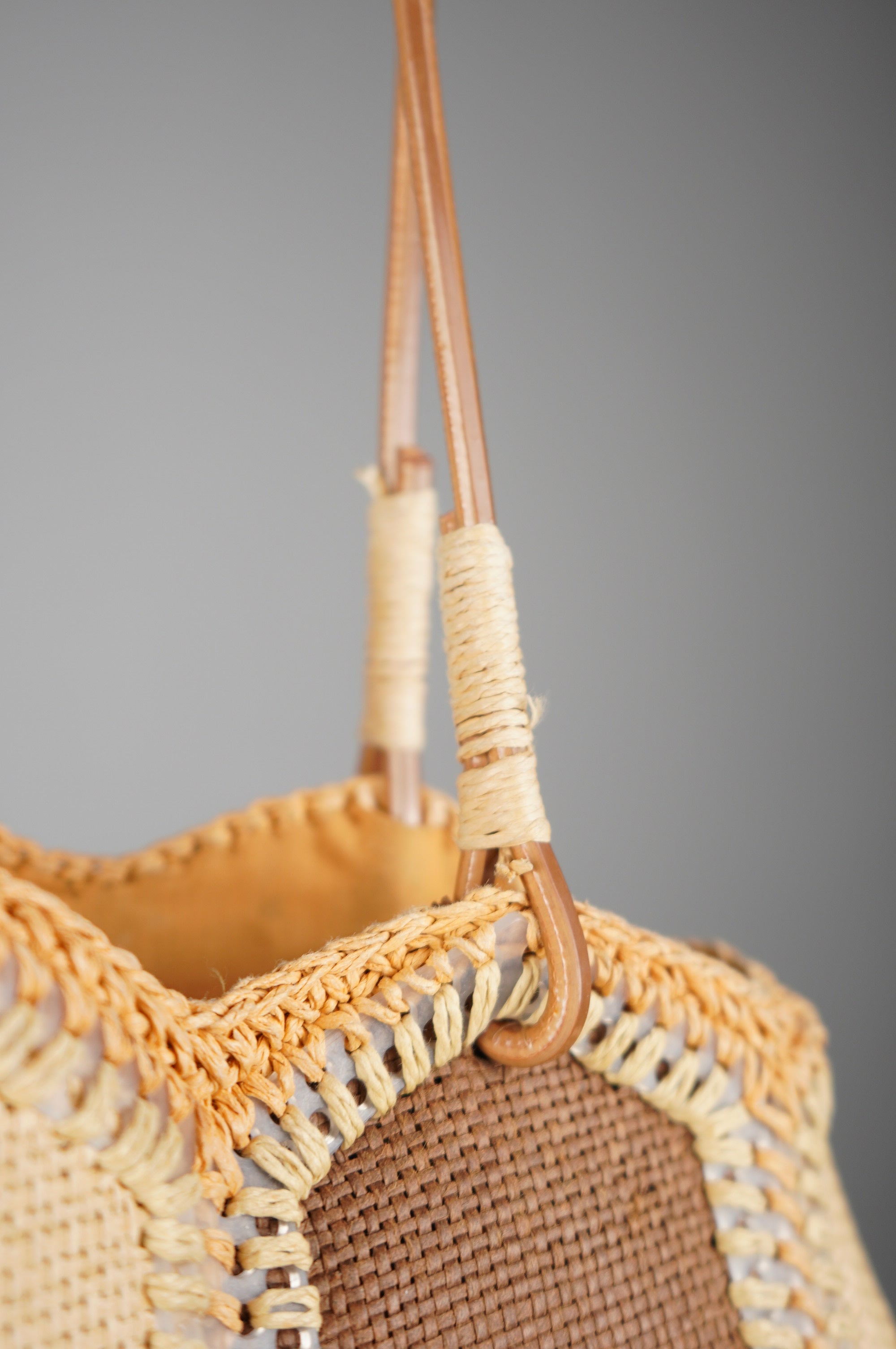 Borsa vintage in rafia