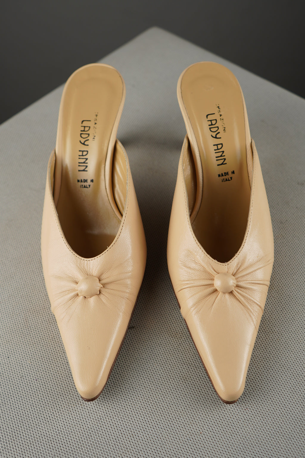 sabot vintage in vera pelle n 35