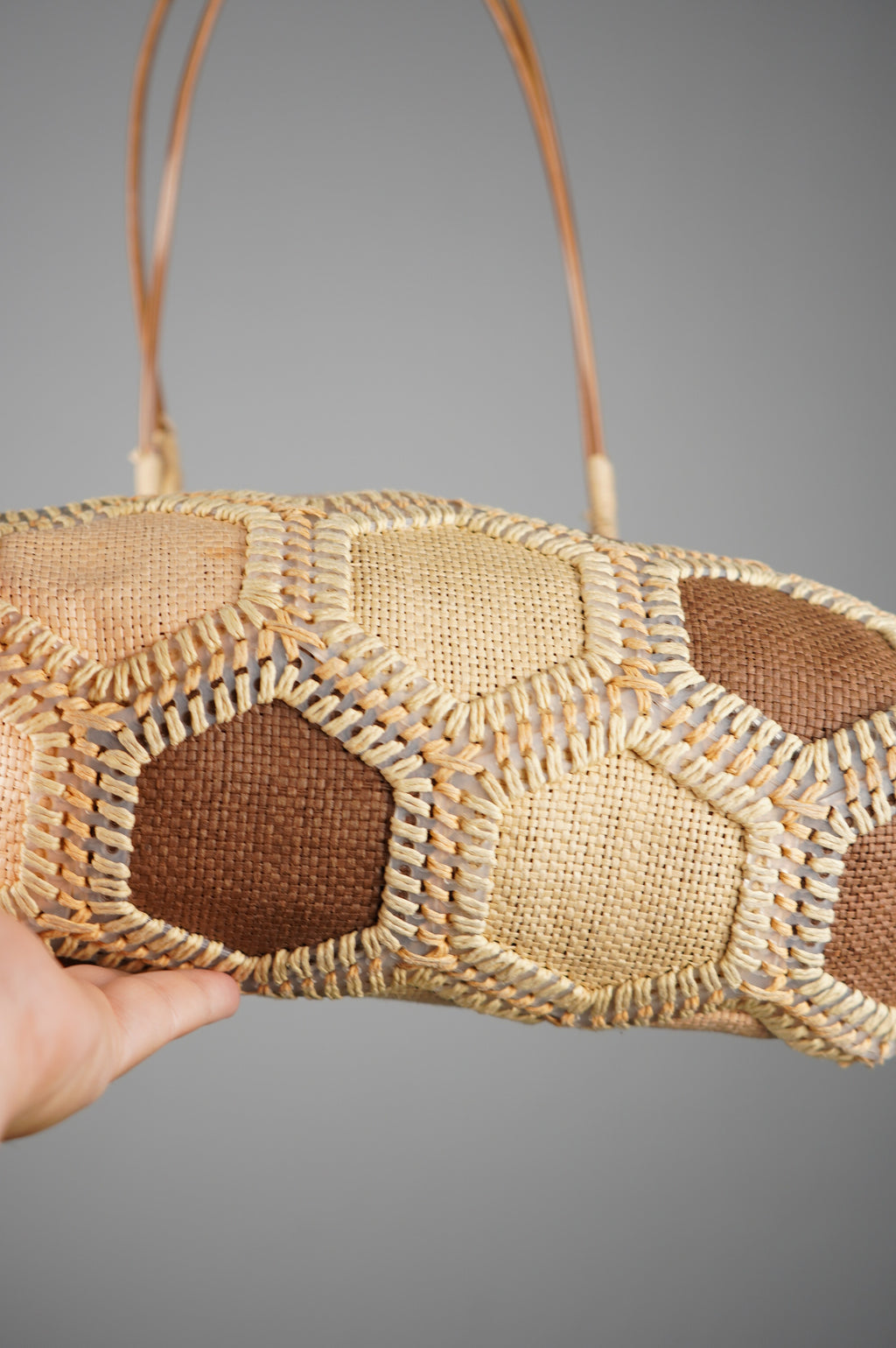 Borsa vintage in rafia