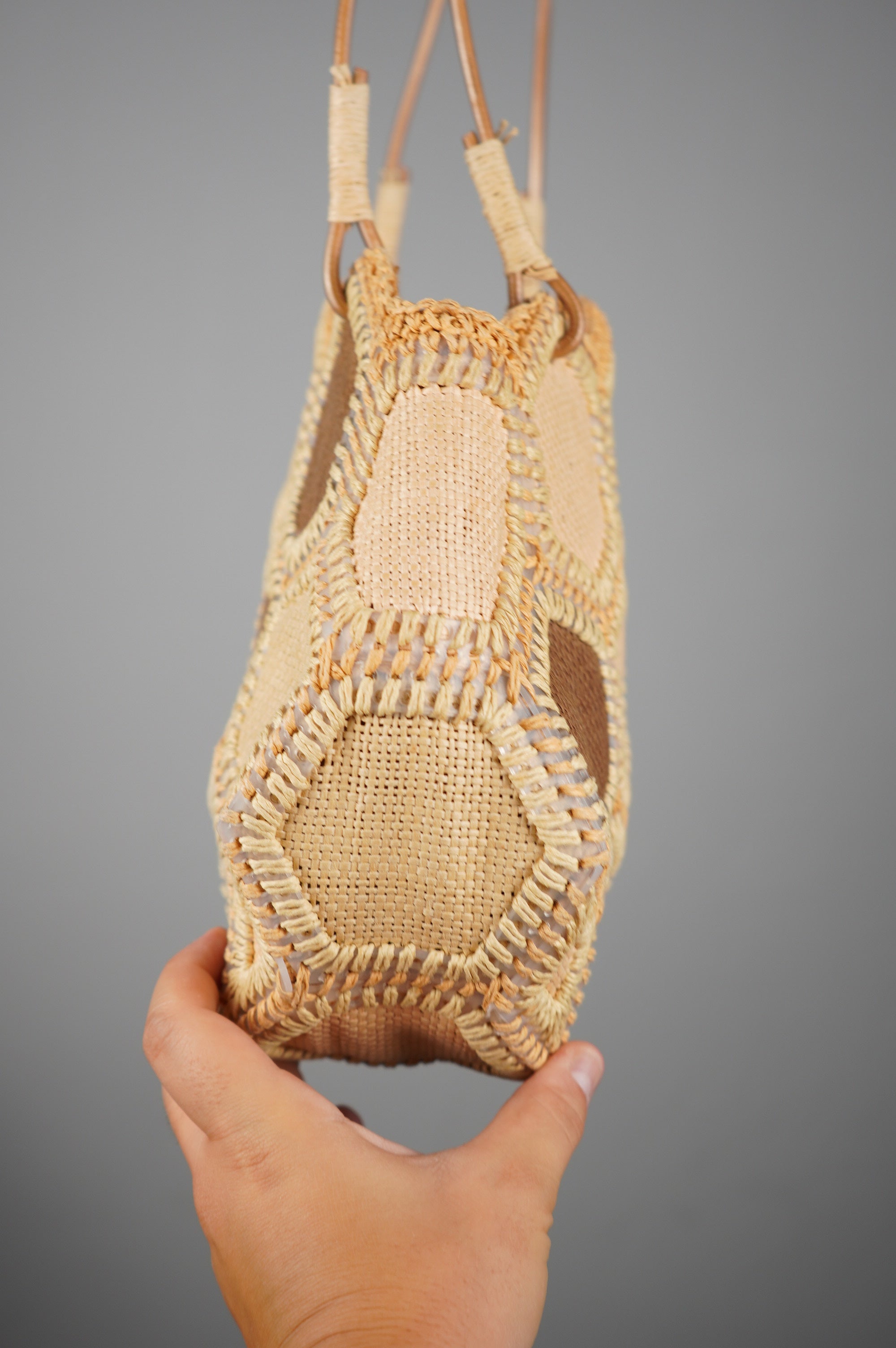 Borsa vintage in rafia