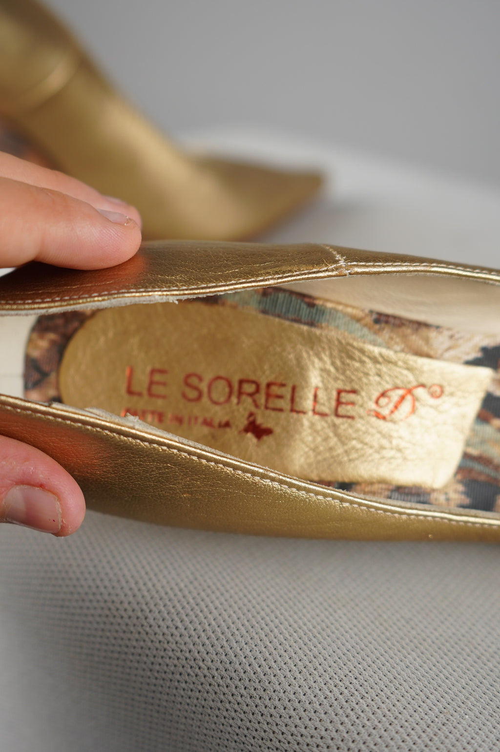 Dècolletè Vintage in vera pelle