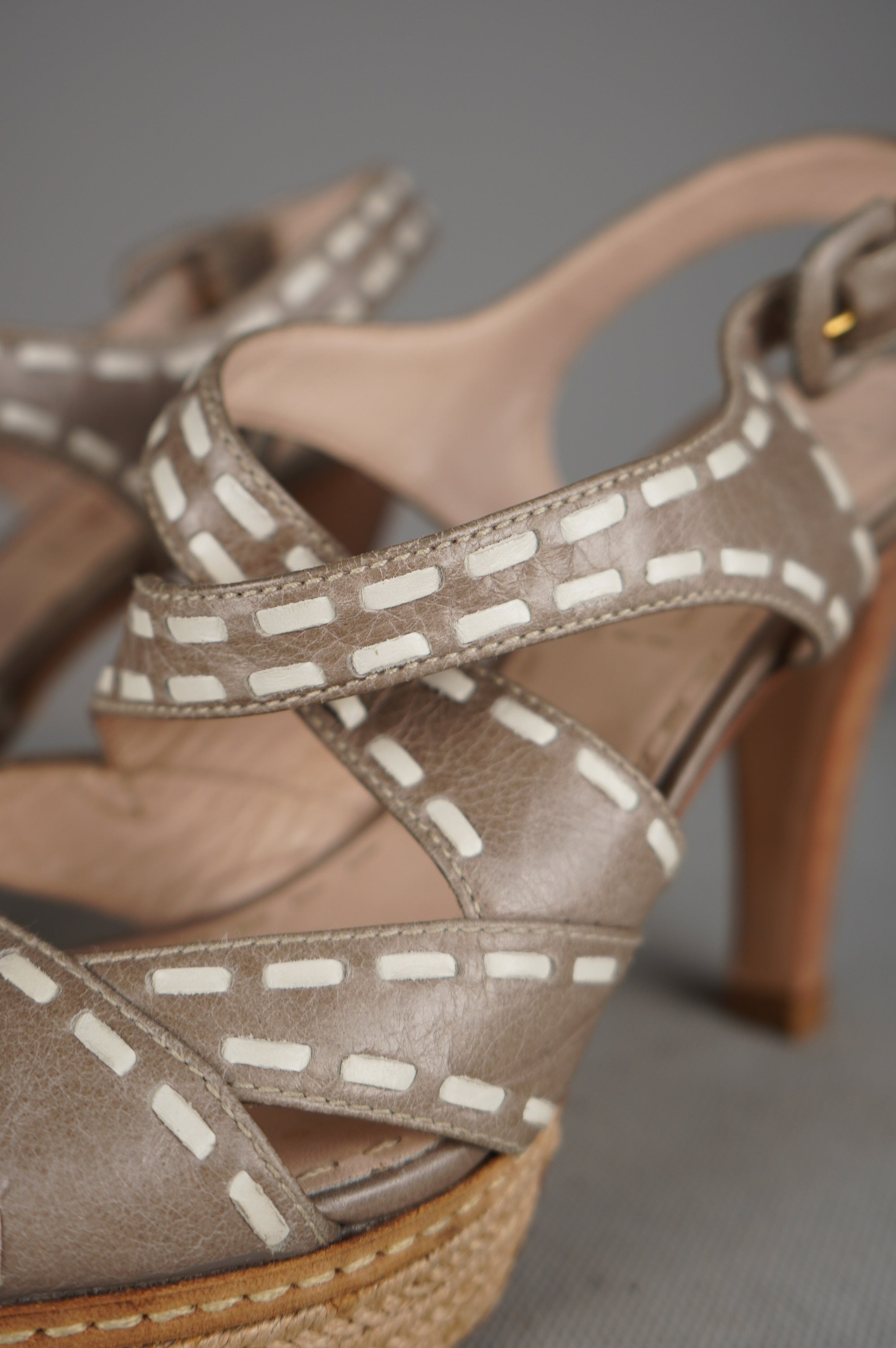 PRADA sandali con tacco n 38