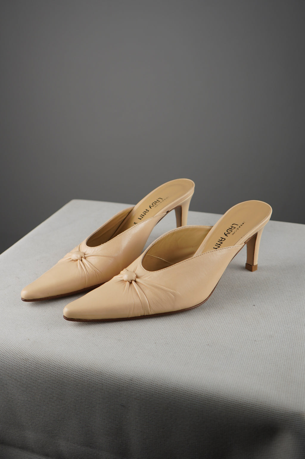 Sabot vintage in vera pelle n 37,5