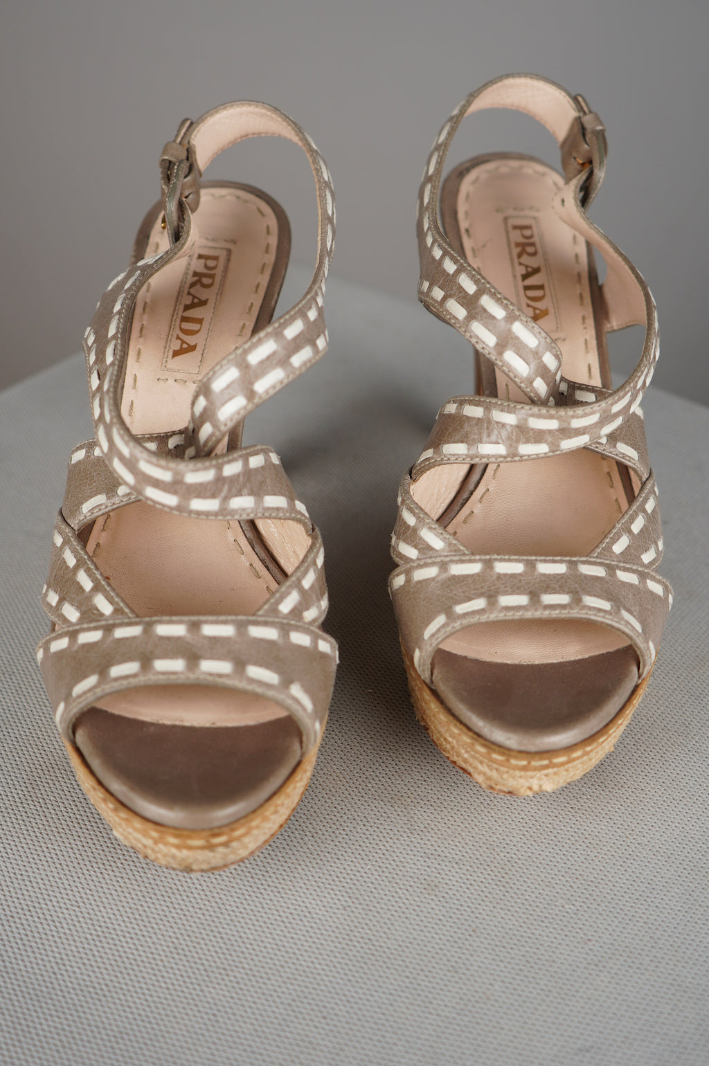 PRADA sandali con tacco n 38