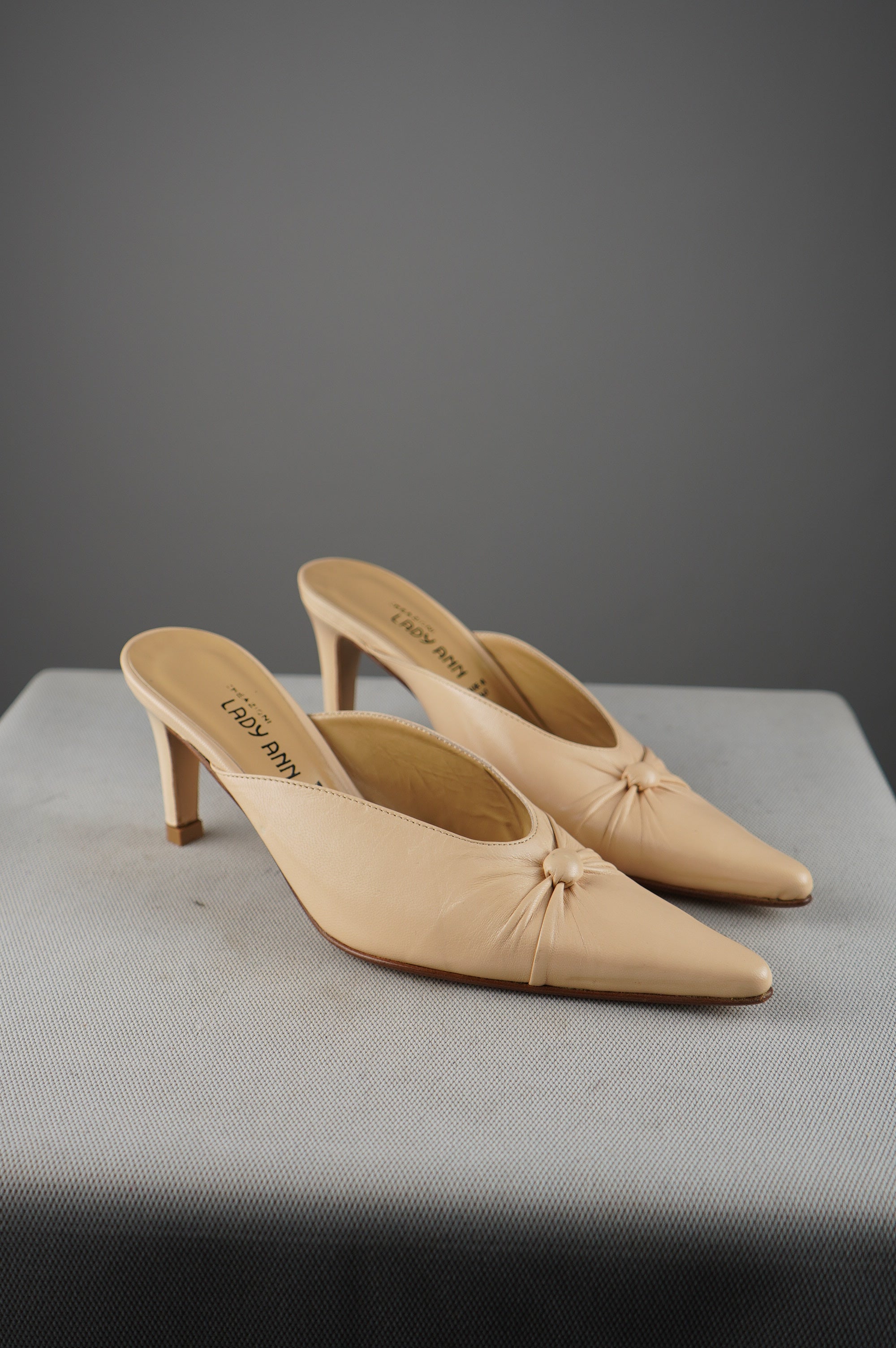 Sabot vintage in vera pelle n 37,5