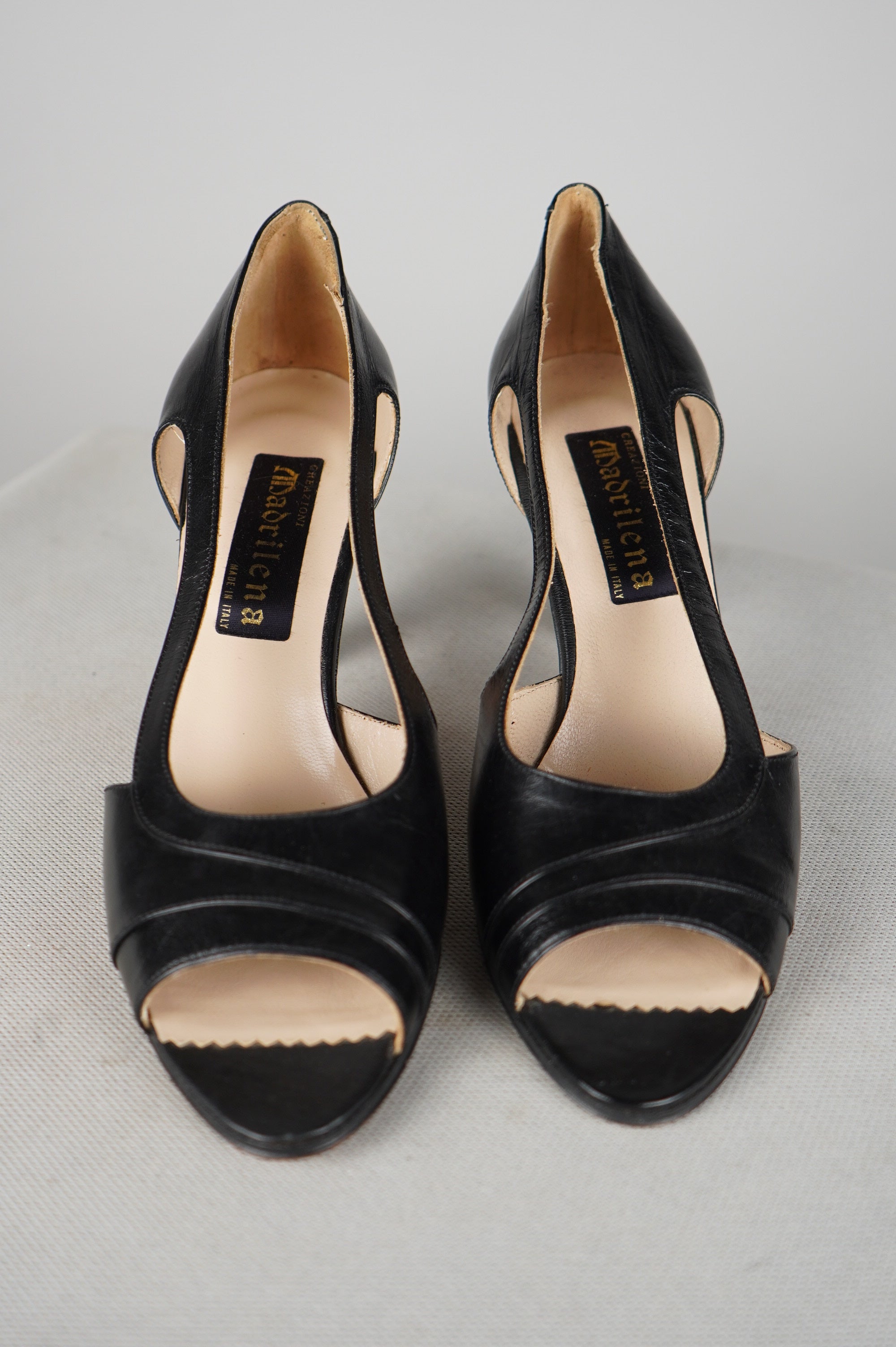 Tacchi vintage in vera pelle n 39