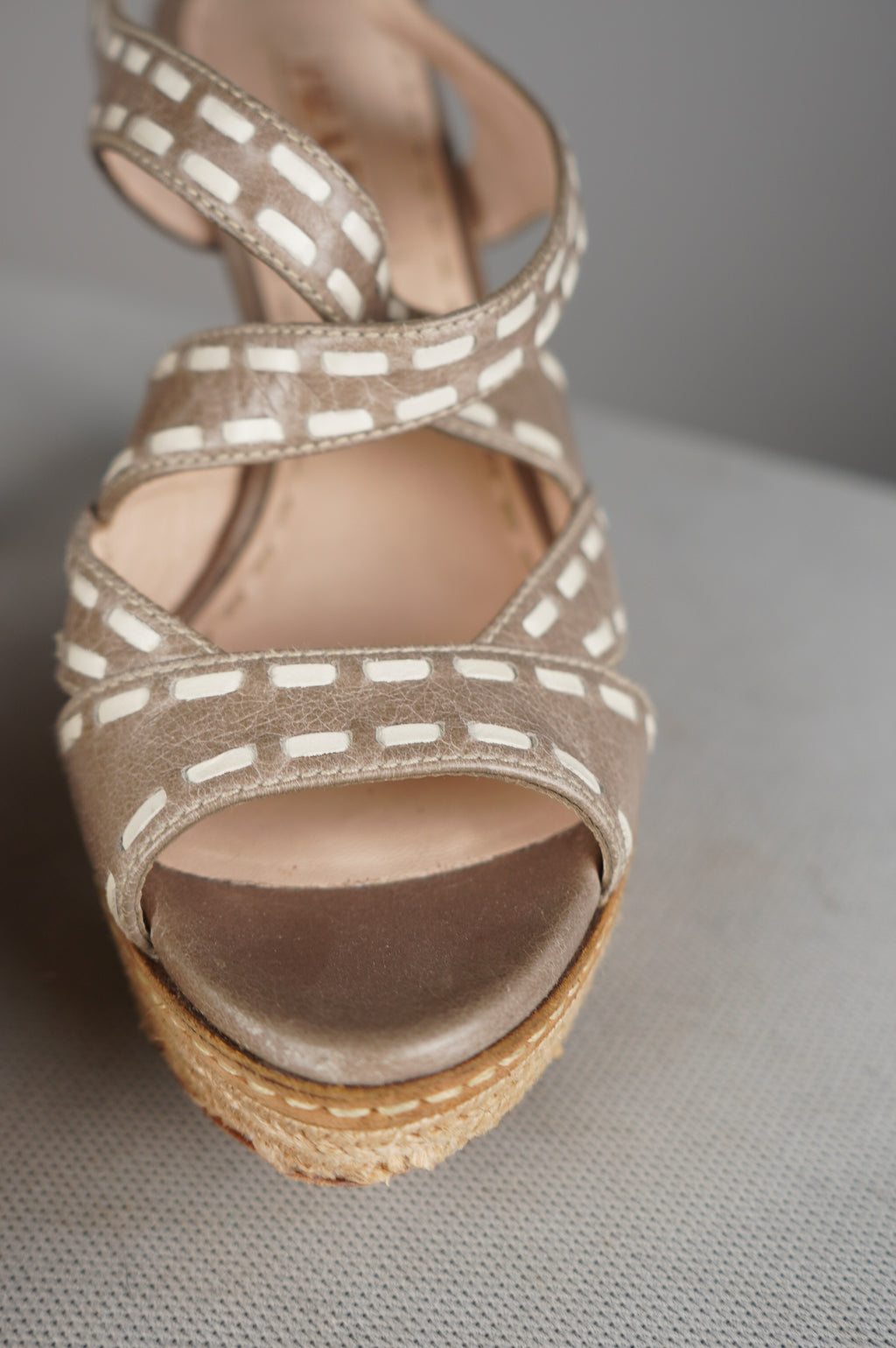 PRADA sandali con tacco n 38
