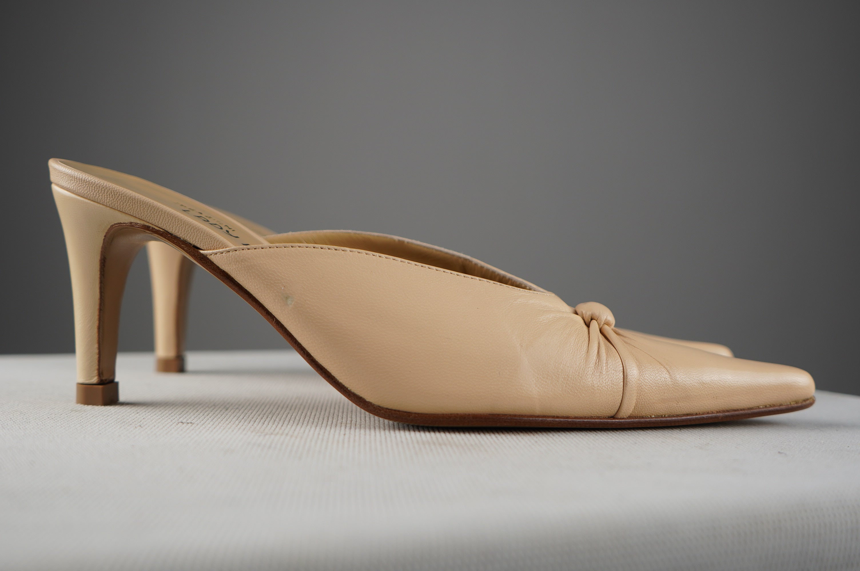 Sabot vintage in vera pelle n 37,5