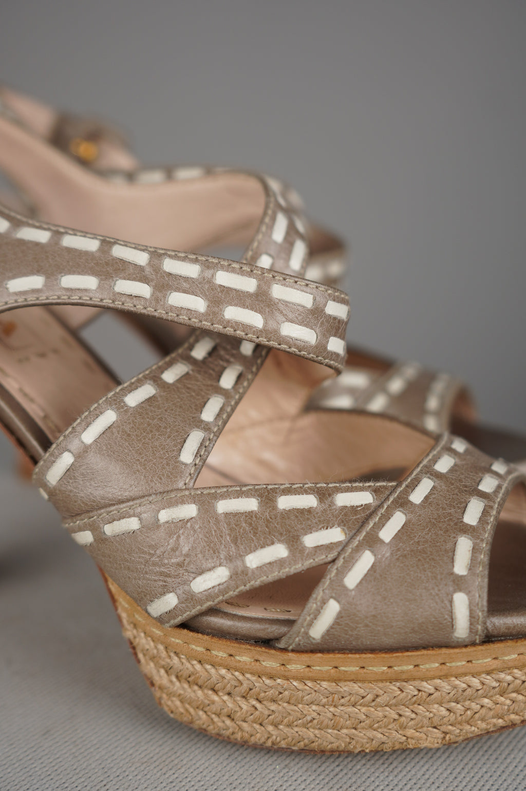 PRADA sandali con tacco n 38