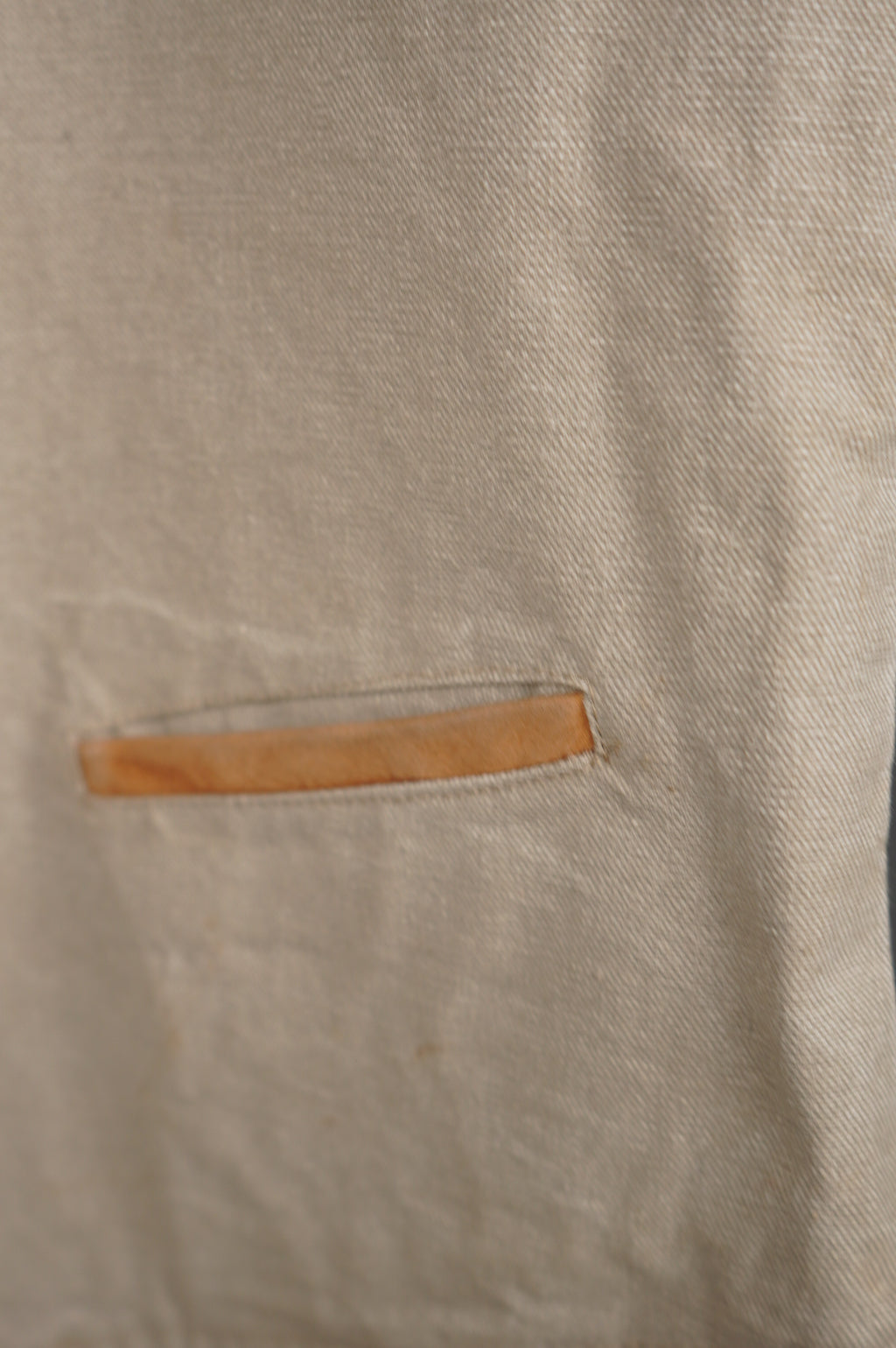 Gilet vintage con inserti in vera pelle