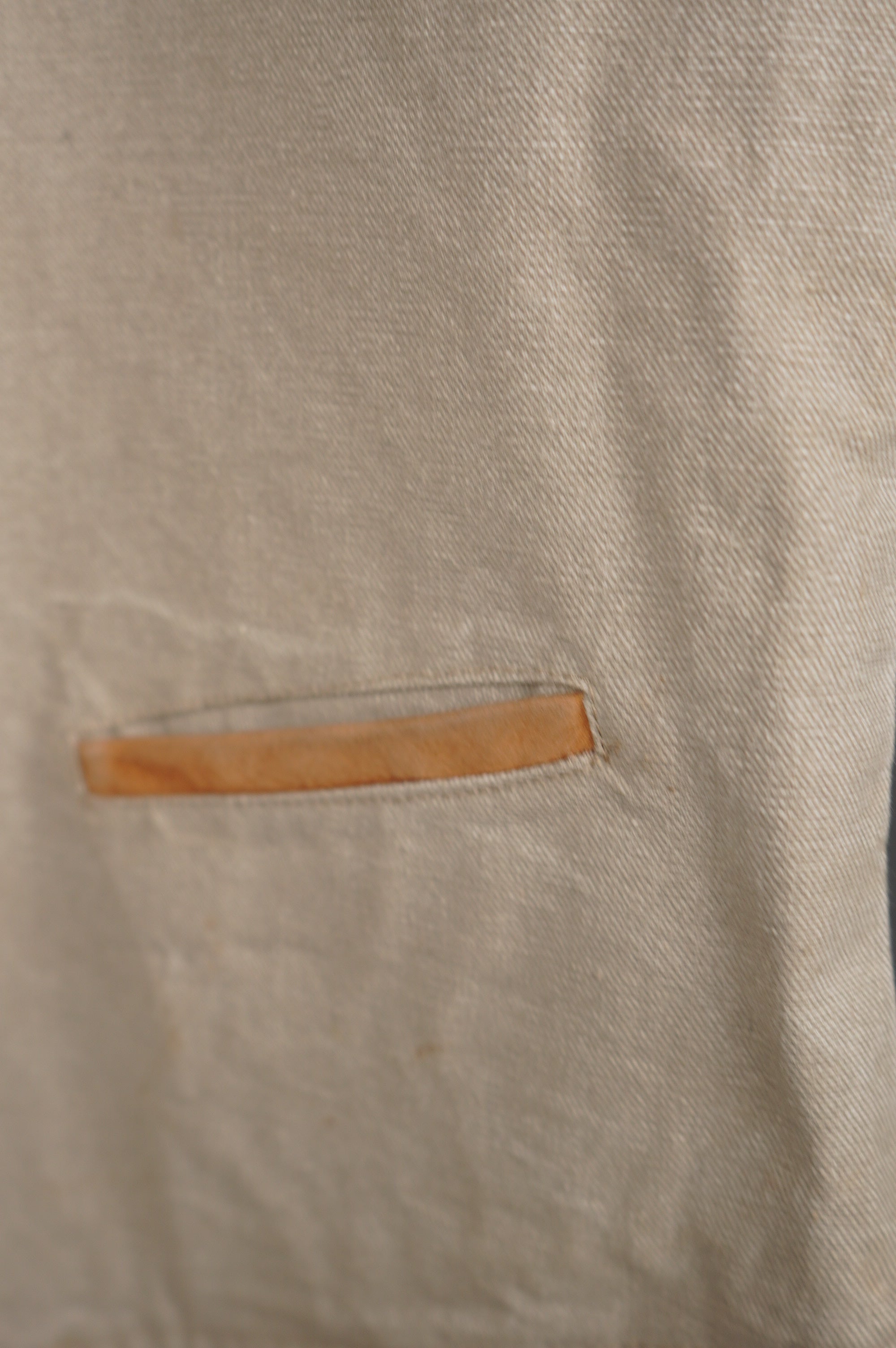 Gilet vintage con inserti in vera pelle