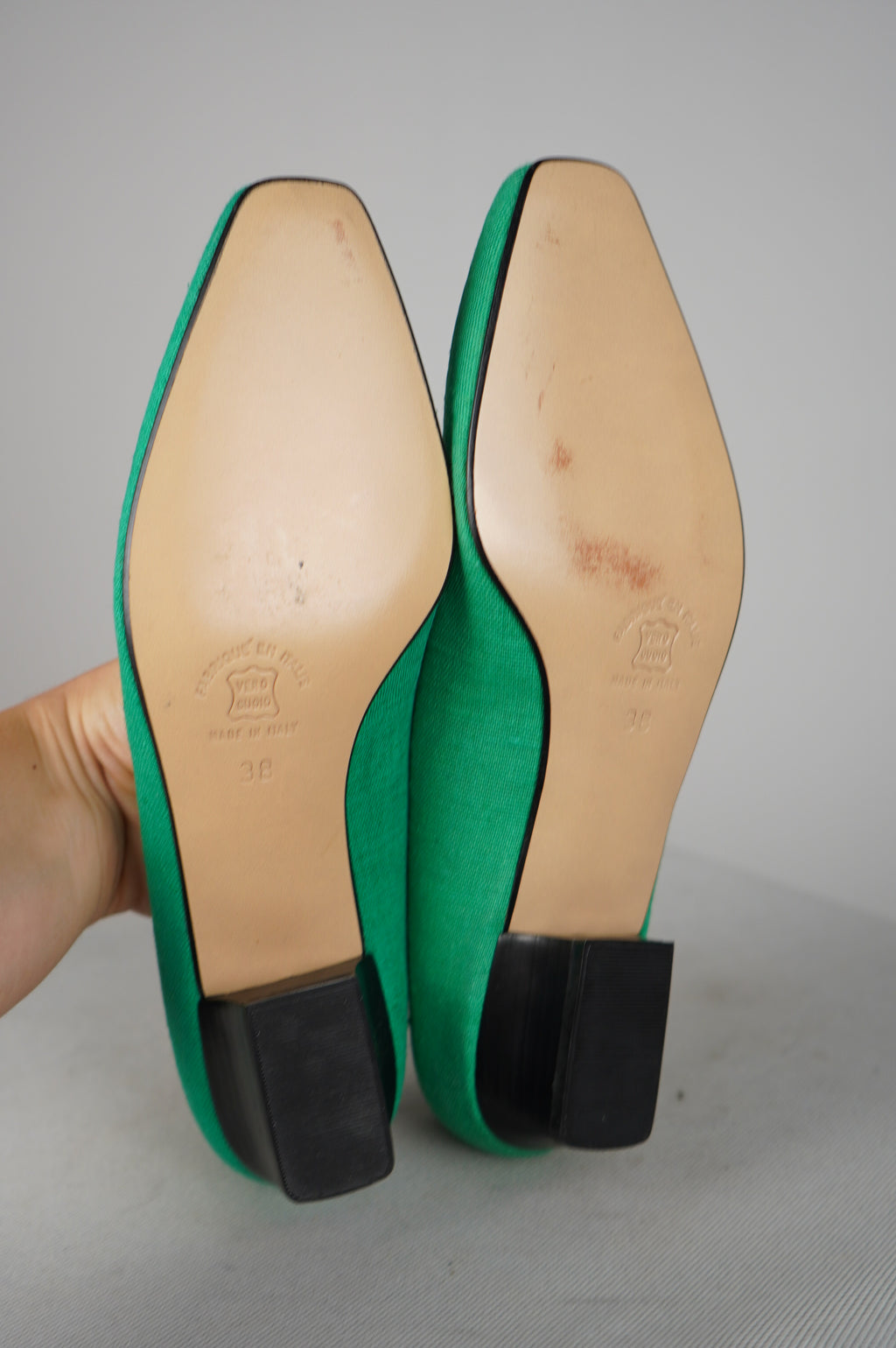 Ballerine vintage a punta quadra