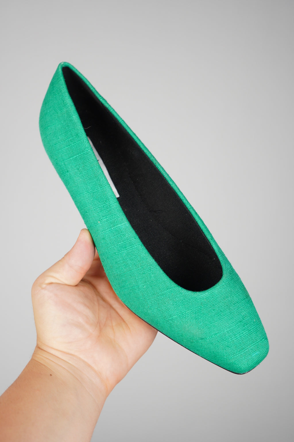 Ballerine vintage a punta quadra