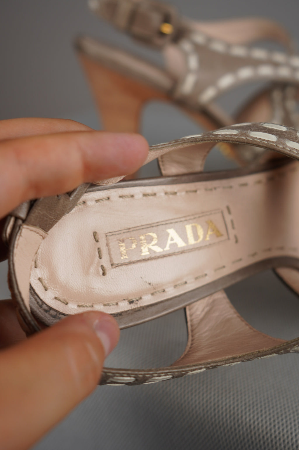 PRADA sandali con tacco n 38