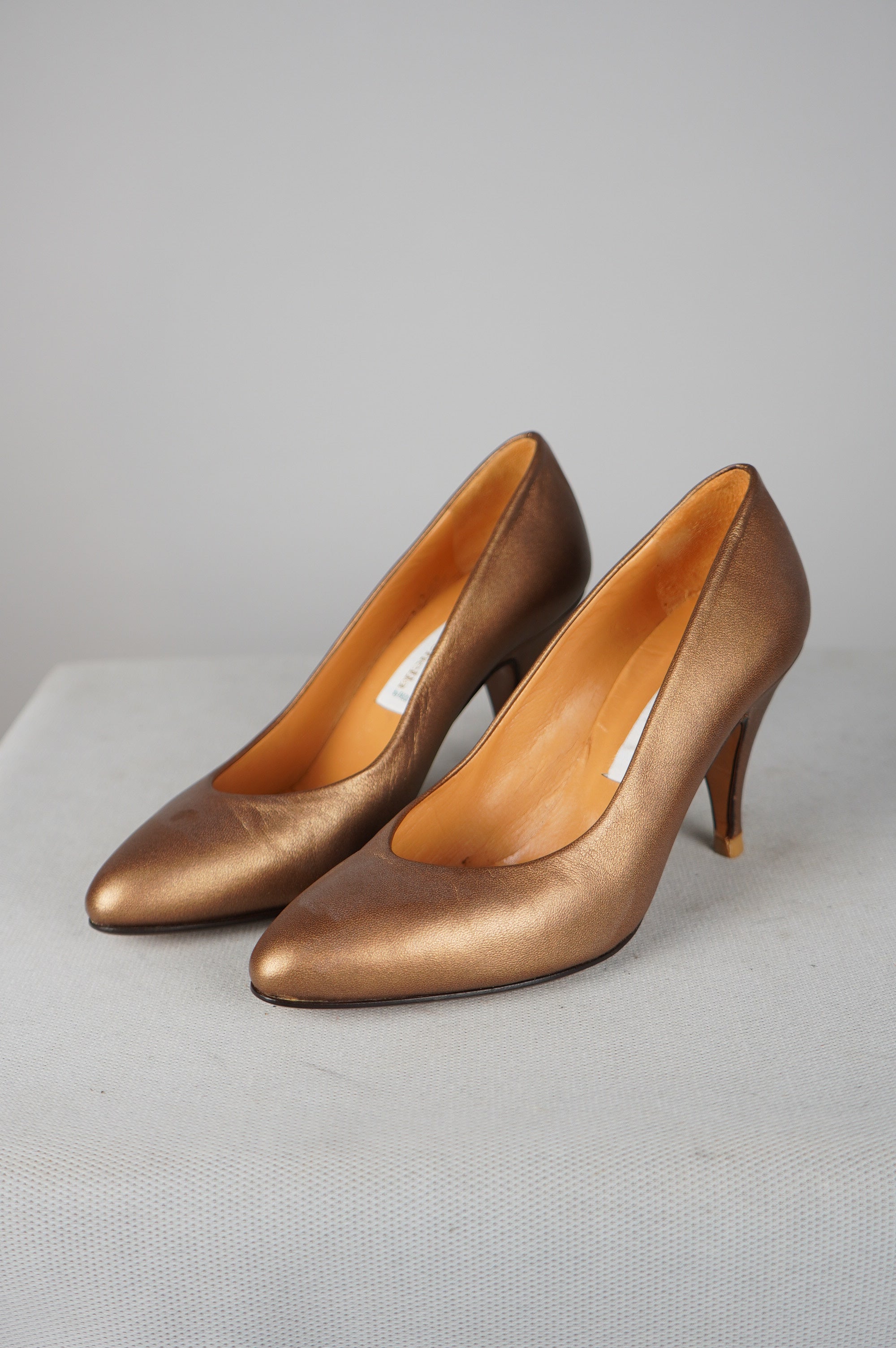deccollete' vintage in vera pelle