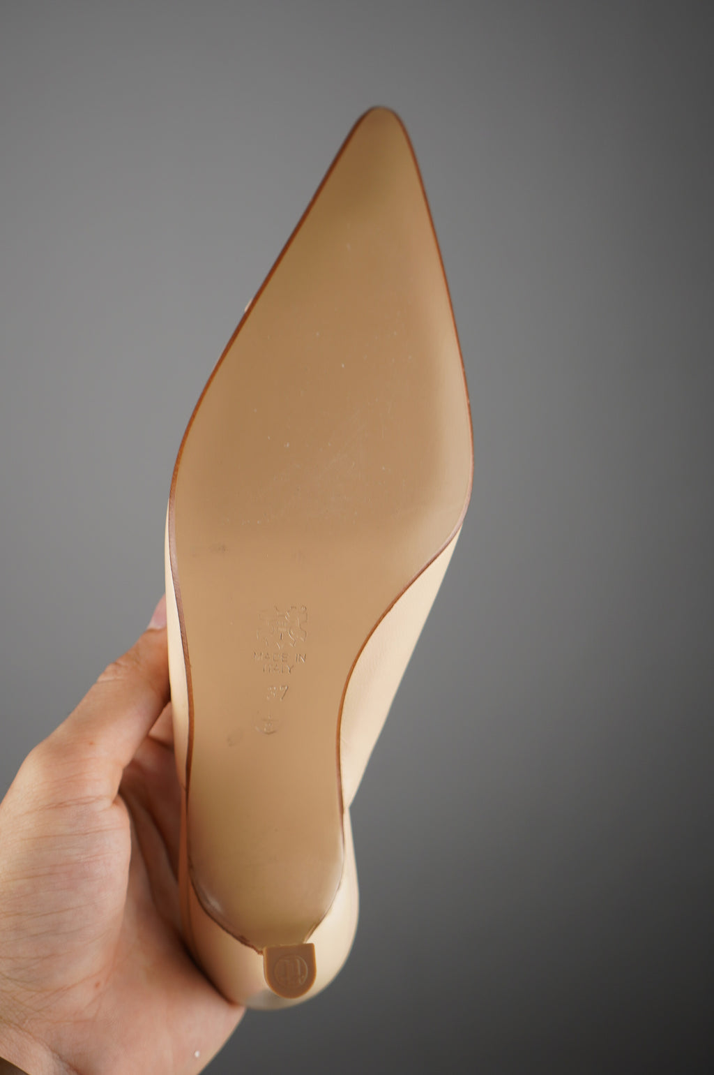 Sabot vintage in vera pelle n 37,5