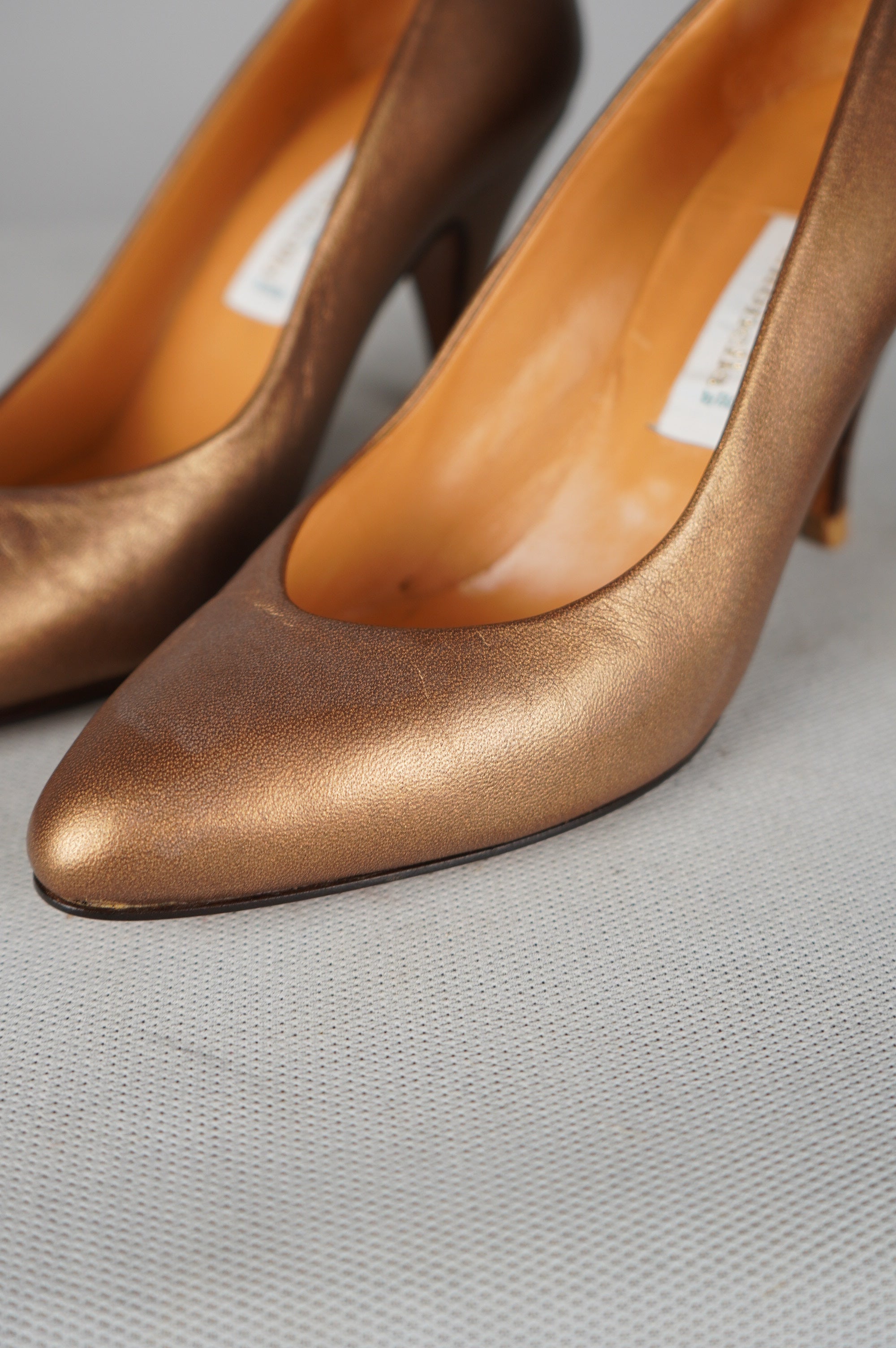deccollete' vintage in vera pelle