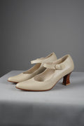 scarpe con tacco vintage in vera pelle n 35
