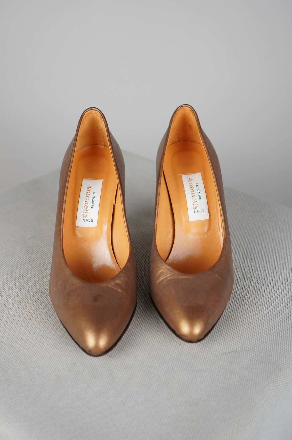 deccollete' vintage in vera pelle n 35,5