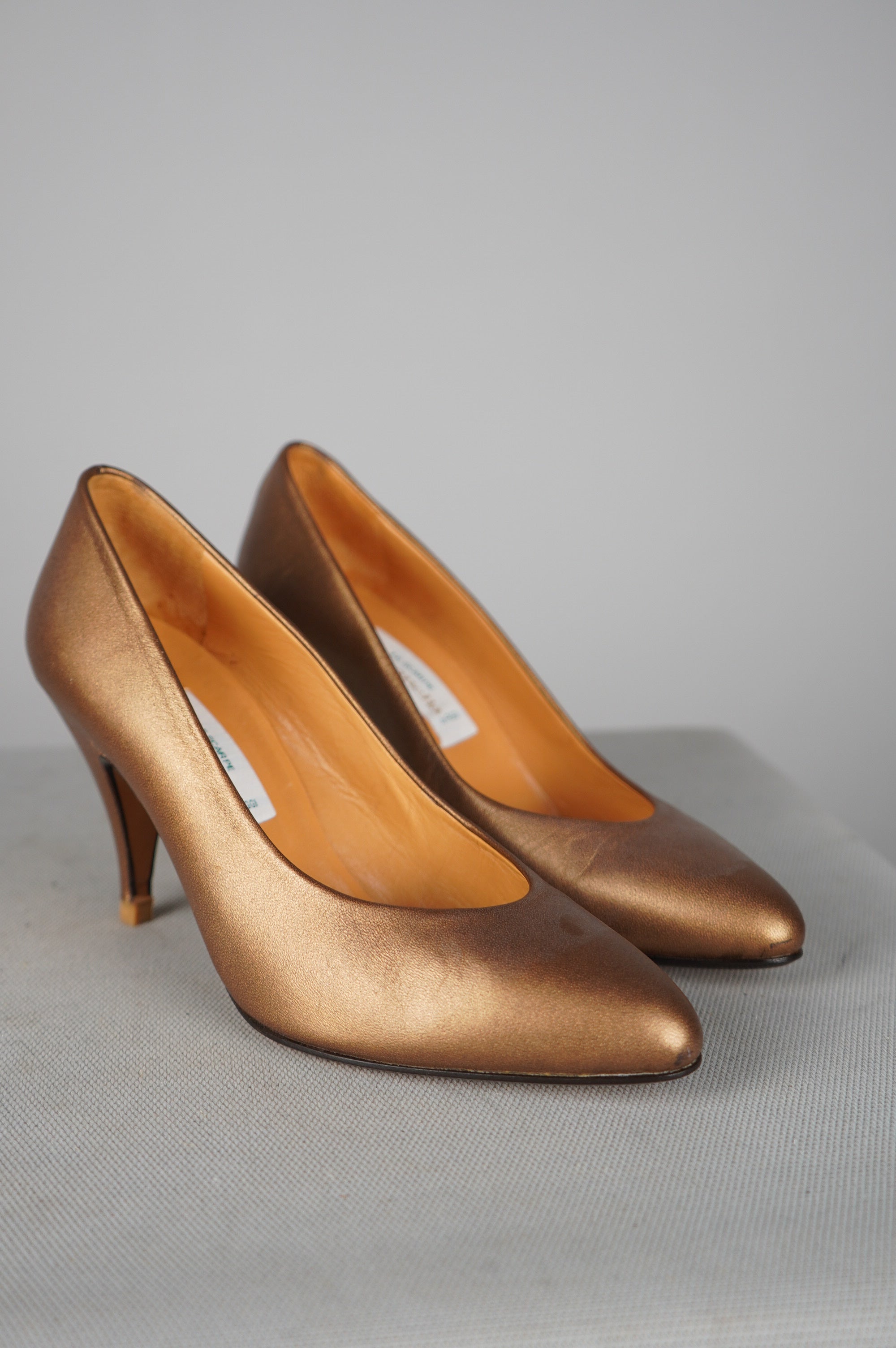 deccollete' vintage in vera pelle