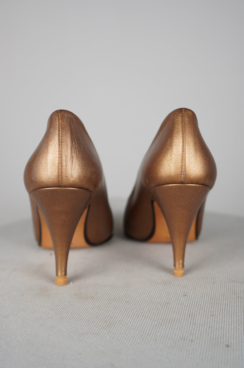 deccollete' vintage in vera pelle n 35,5