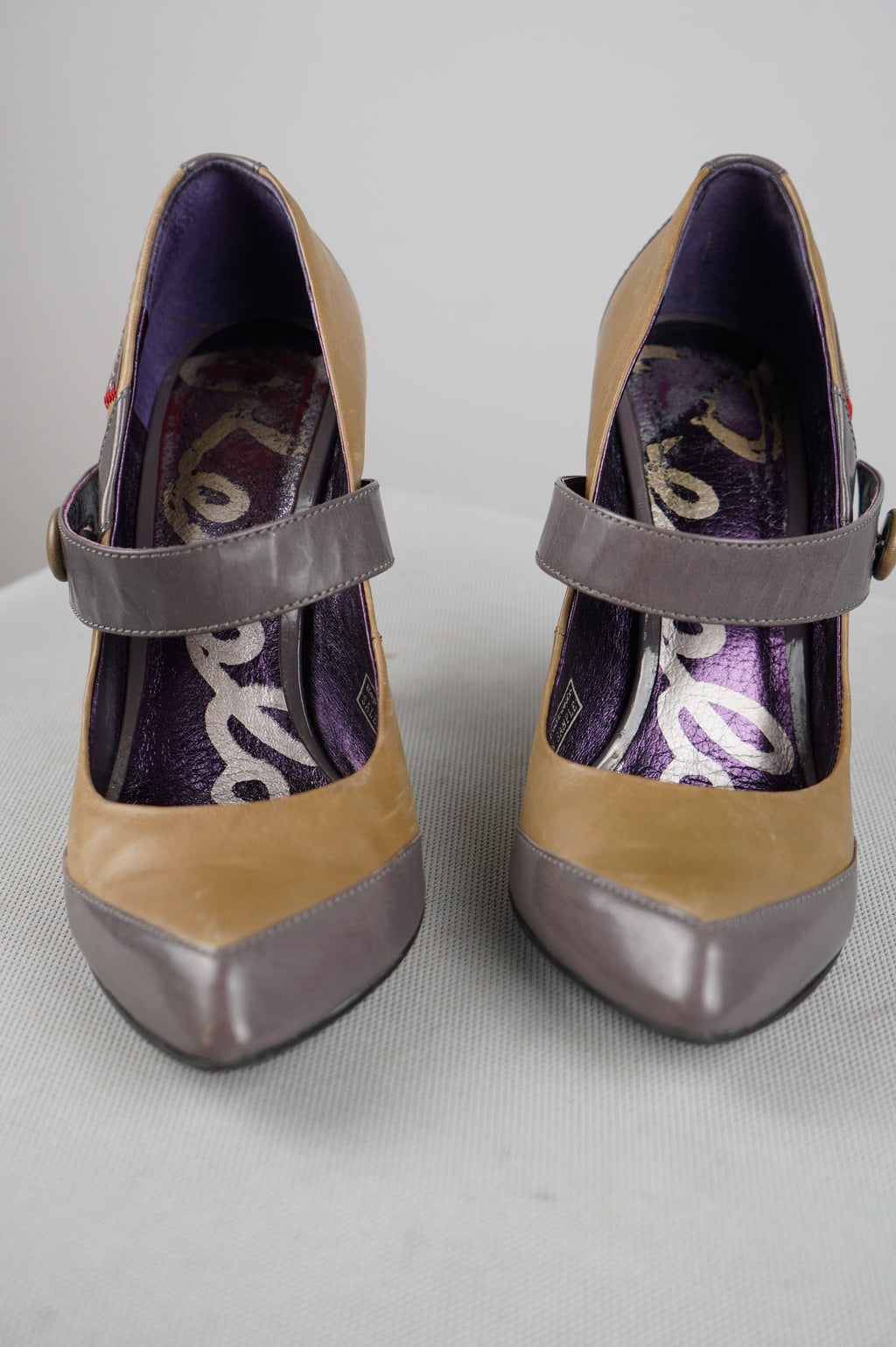 tacchi Replay vintage in vera pelle n 37