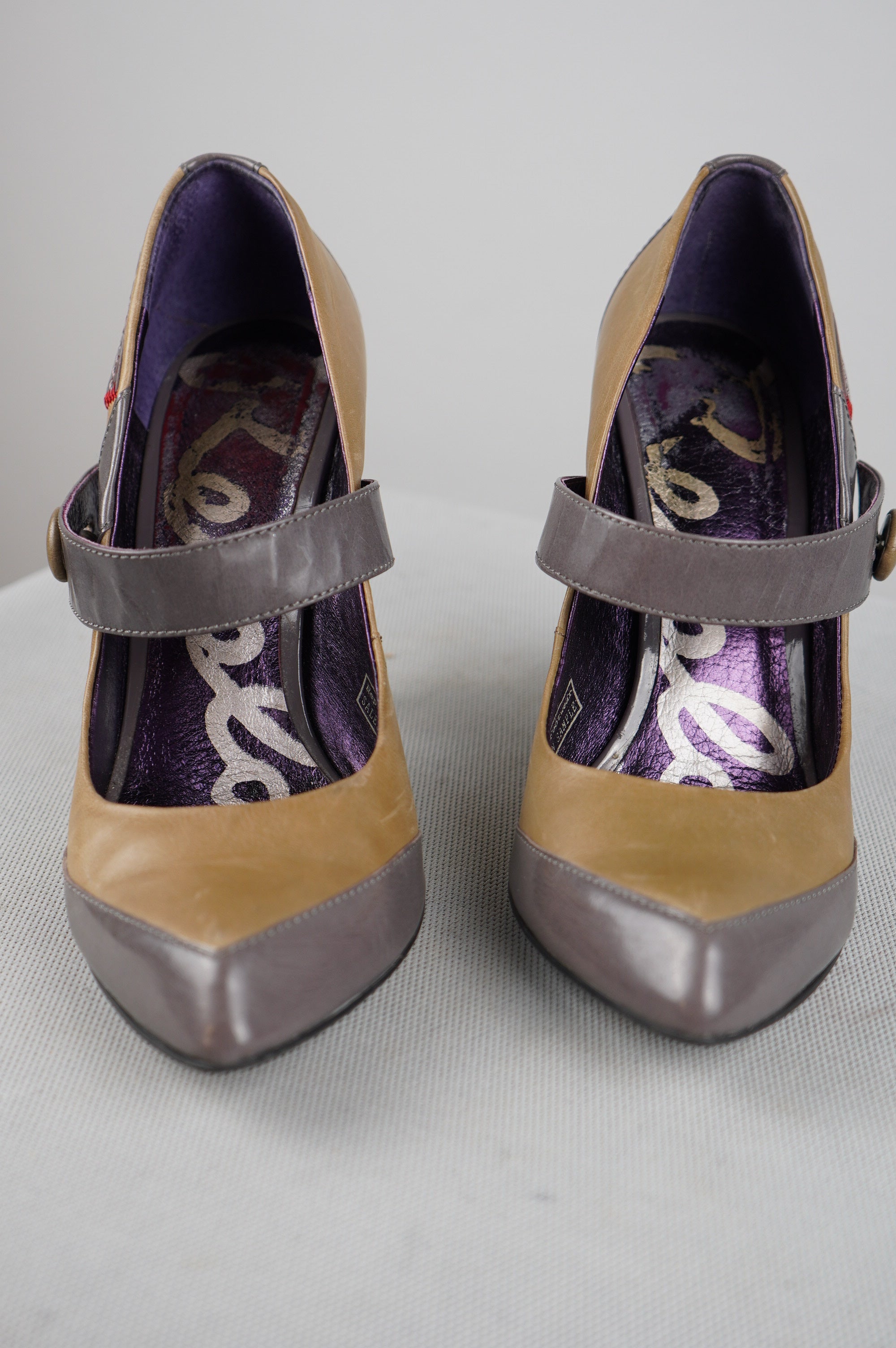 tacchi Replay vintage in vera pelle n 37
