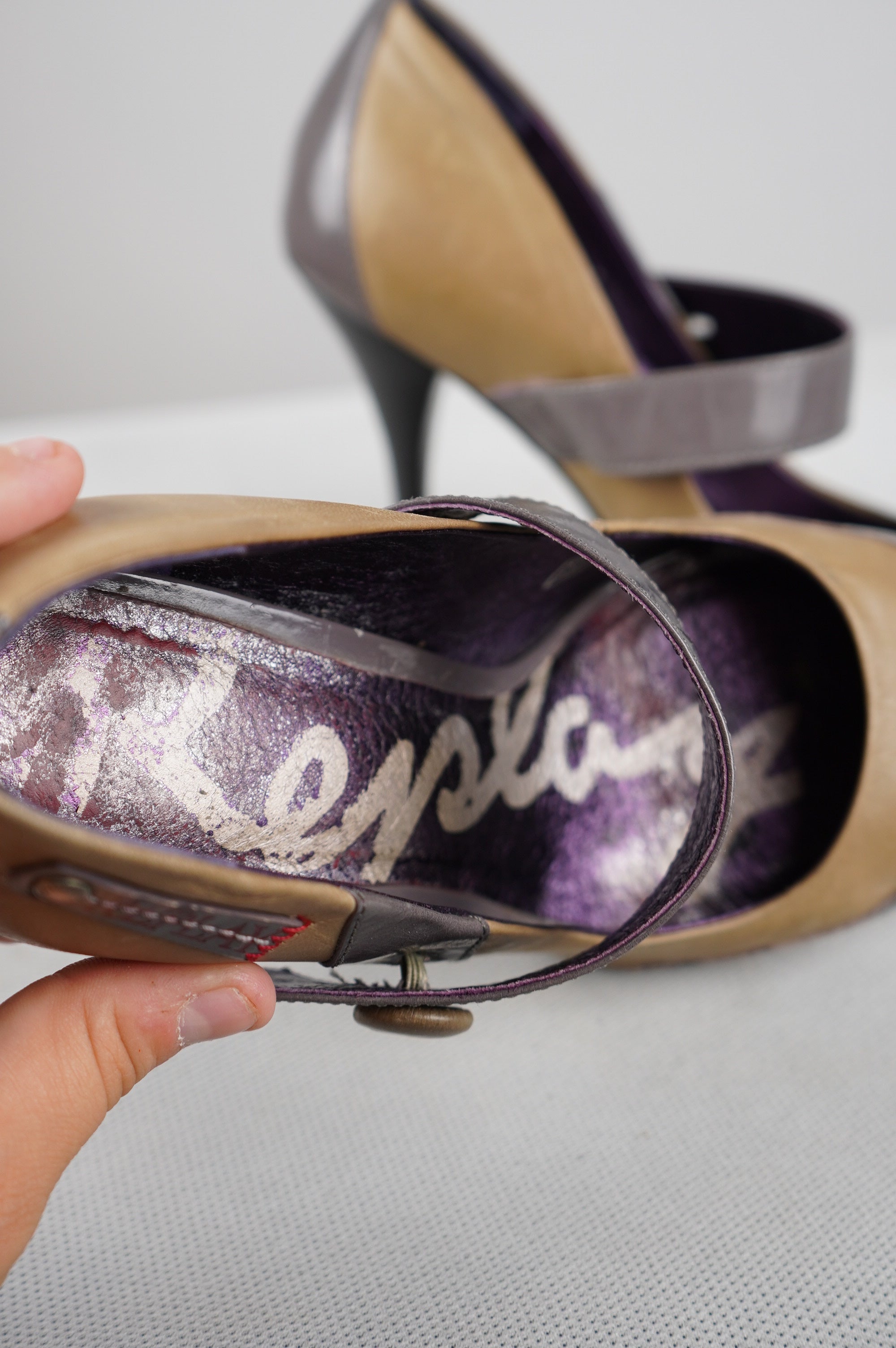 tacchi Replay vintage in vera pelle n 37