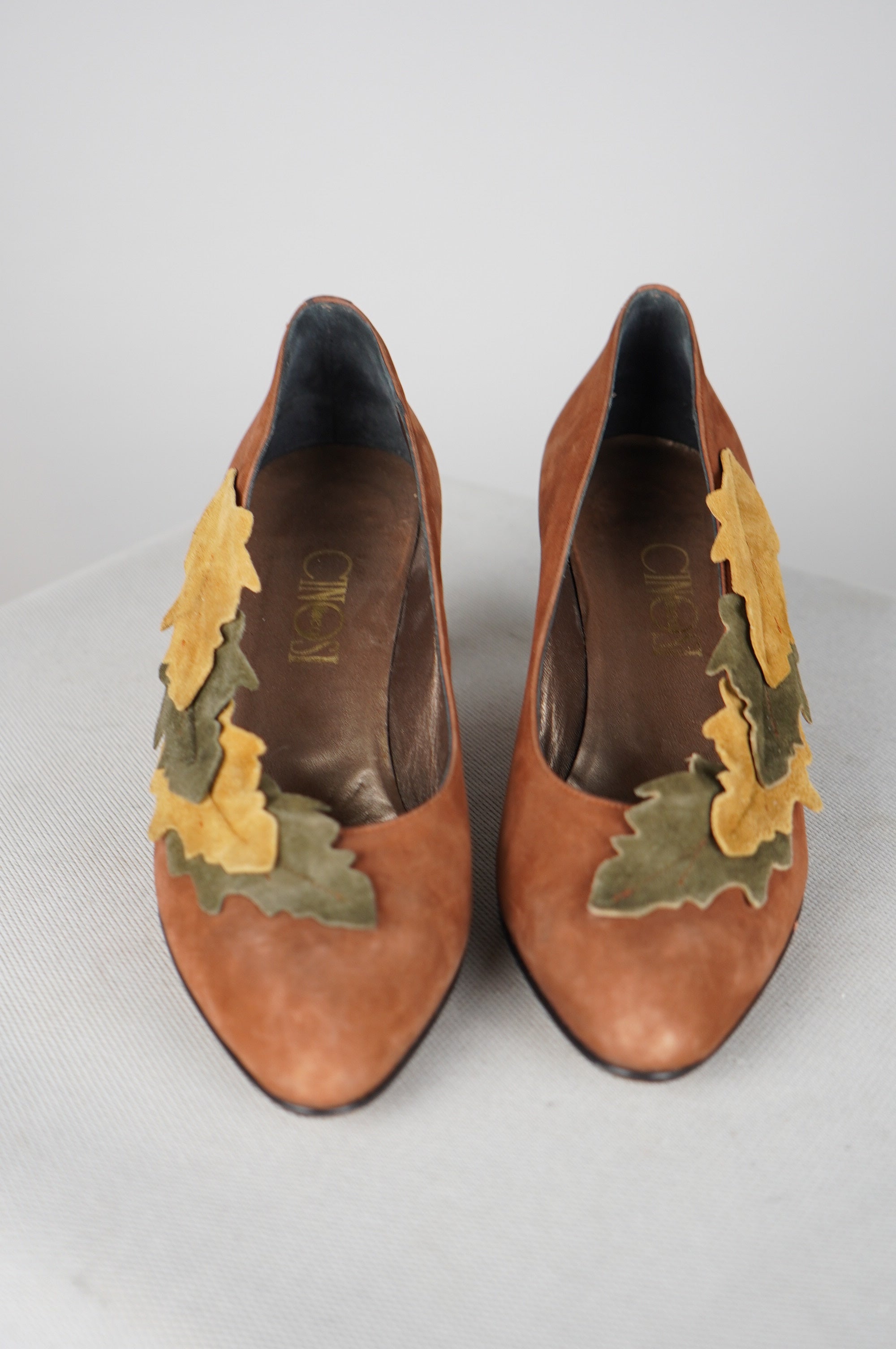 tacchi vintage in vera pelle n 38
