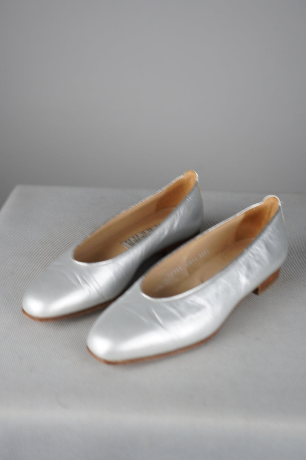 Ballerine vintage in vera pelle
