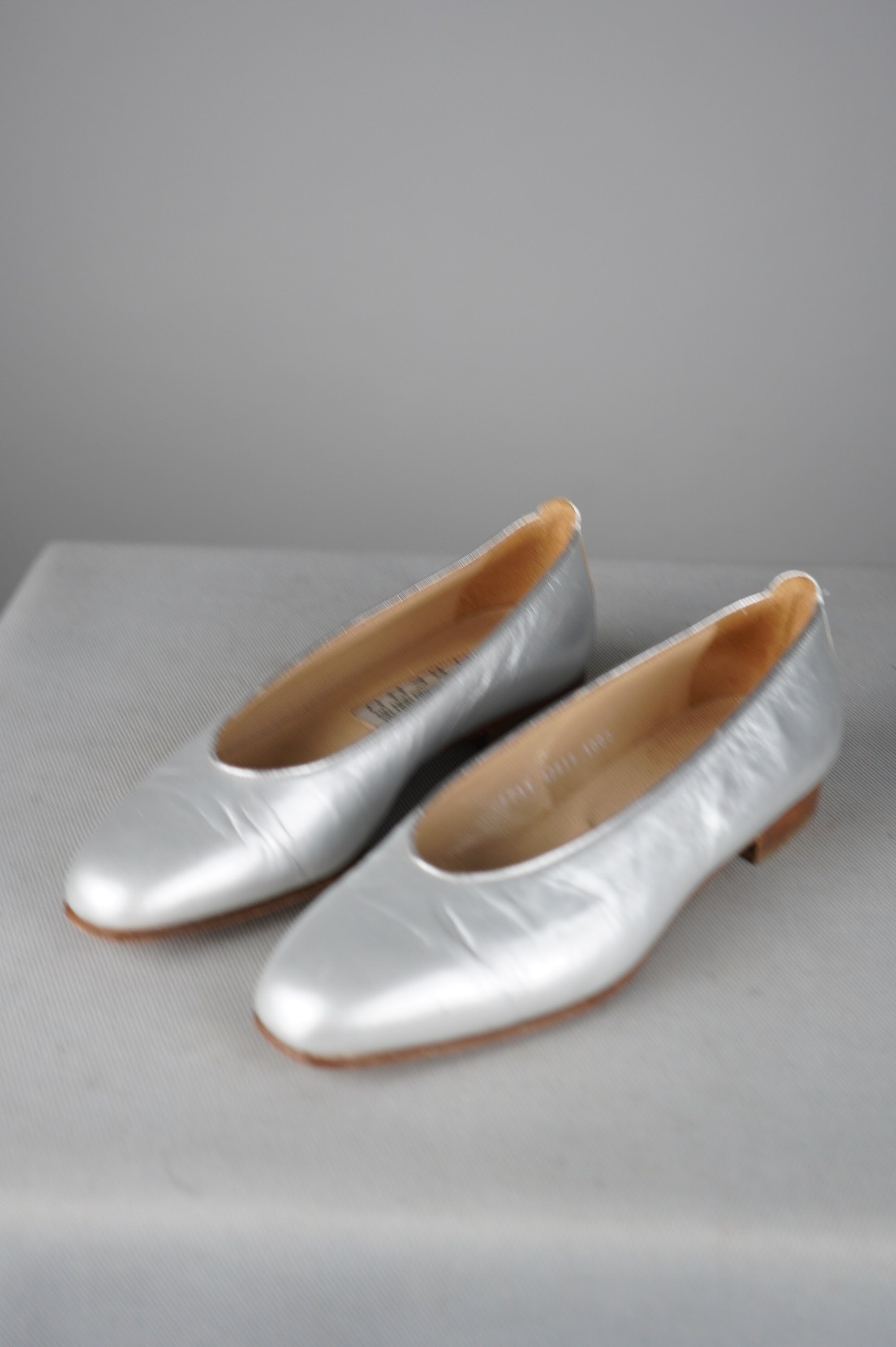 Ballerine vintage in vera pelle