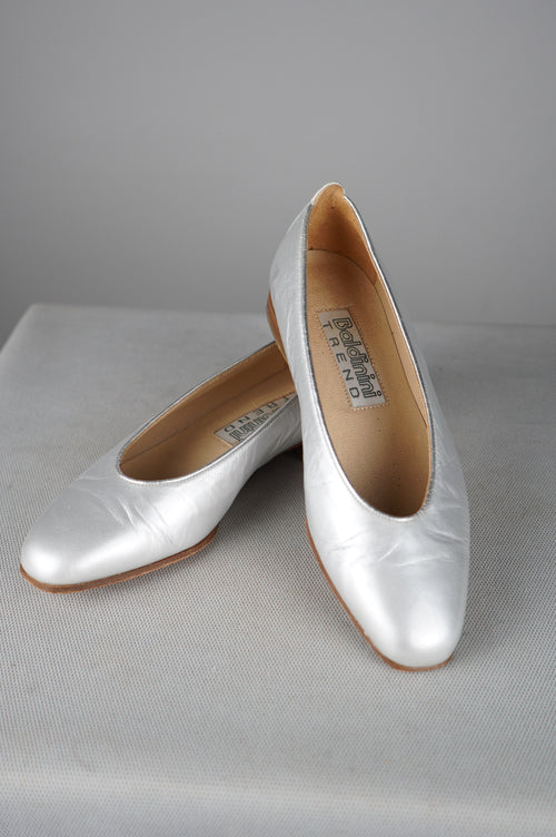 Ballerine vintage in vera pelle