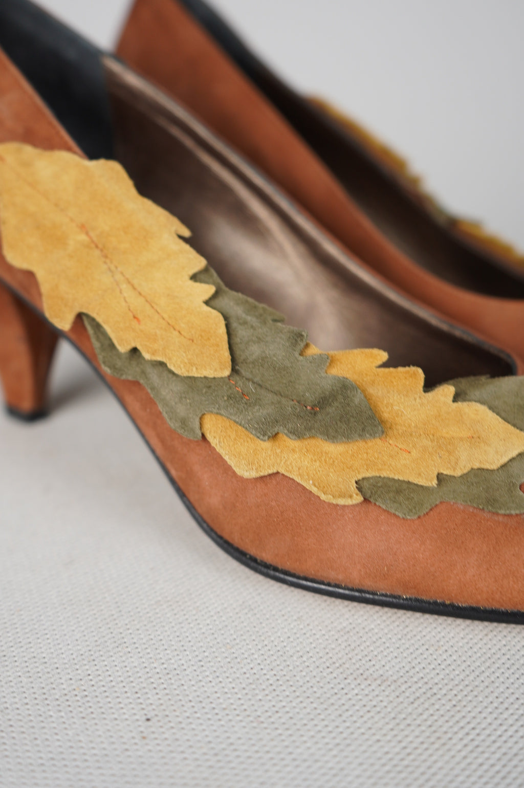 tacchi vintage in vera pelle n 38