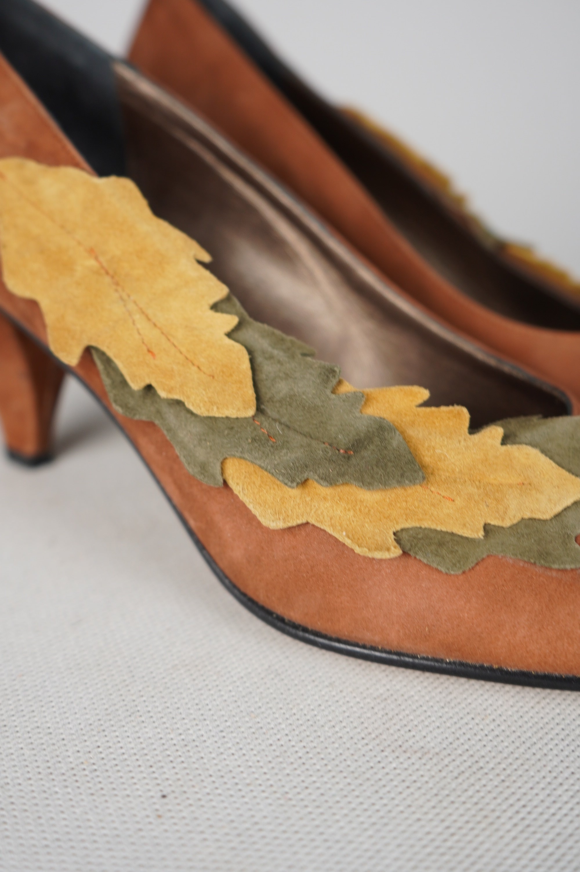 tacchi vintage in vera pelle n 38