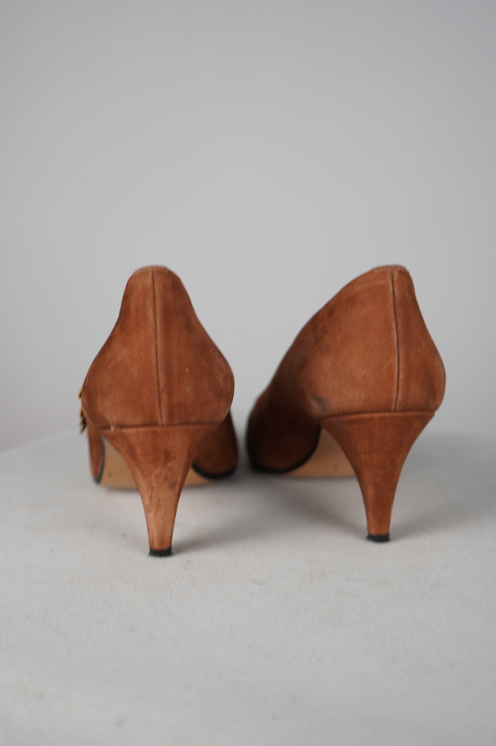 tacchi vintage in vera pelle n 38