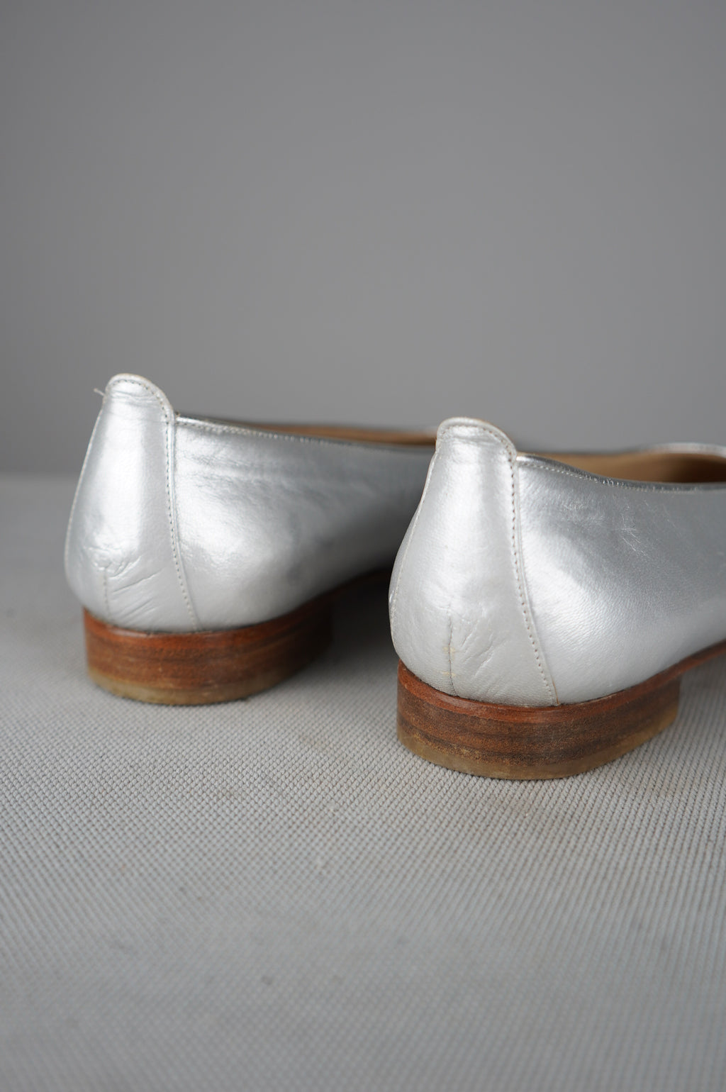 Ballerine vintage in vera pelle