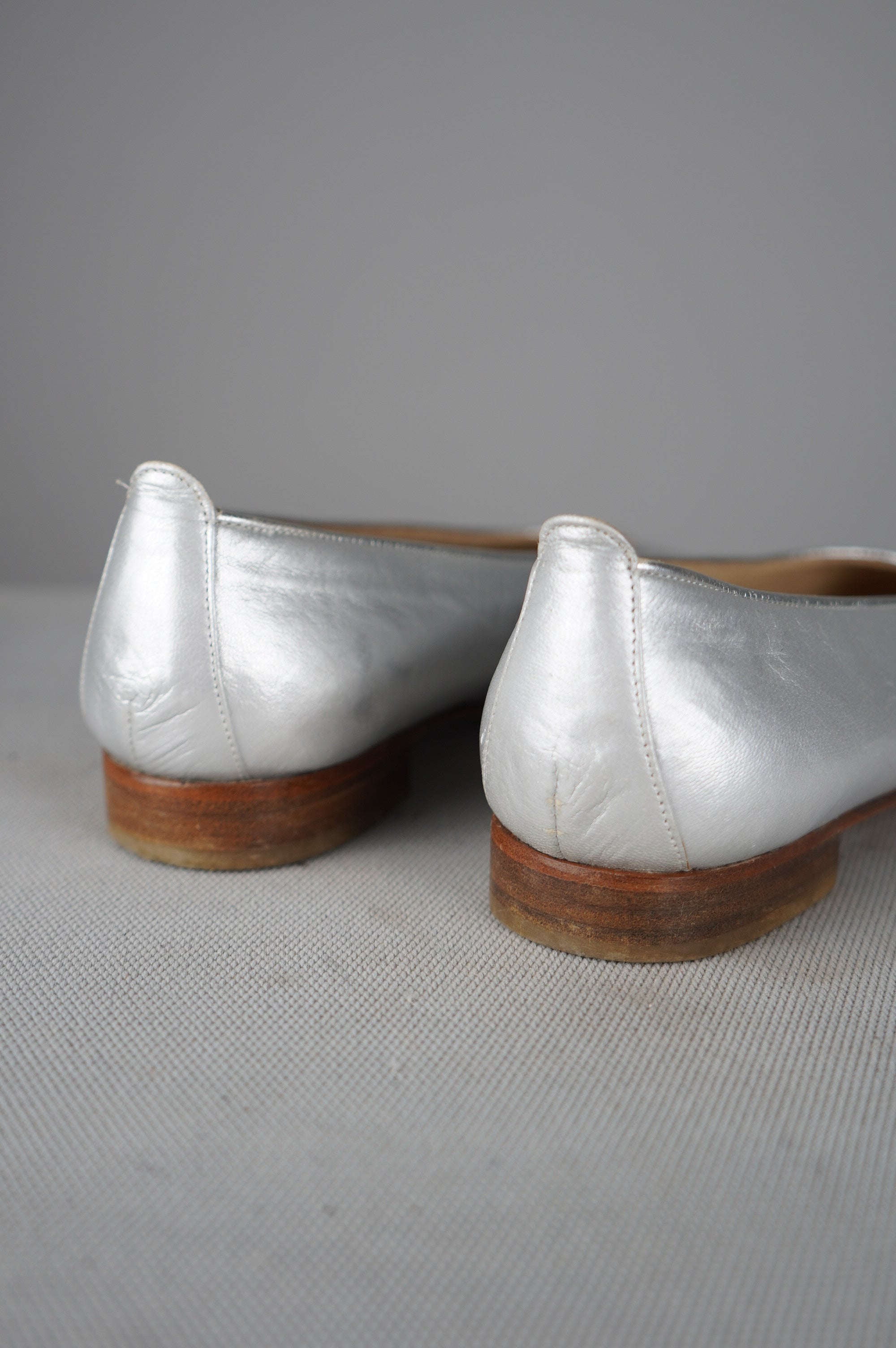 Ballerine vintage in vera pelle