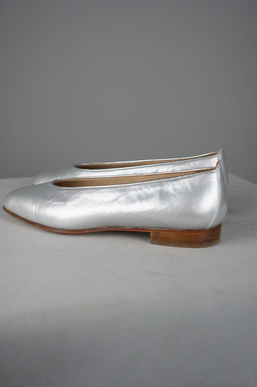 Ballerine vintage in vera pelle
