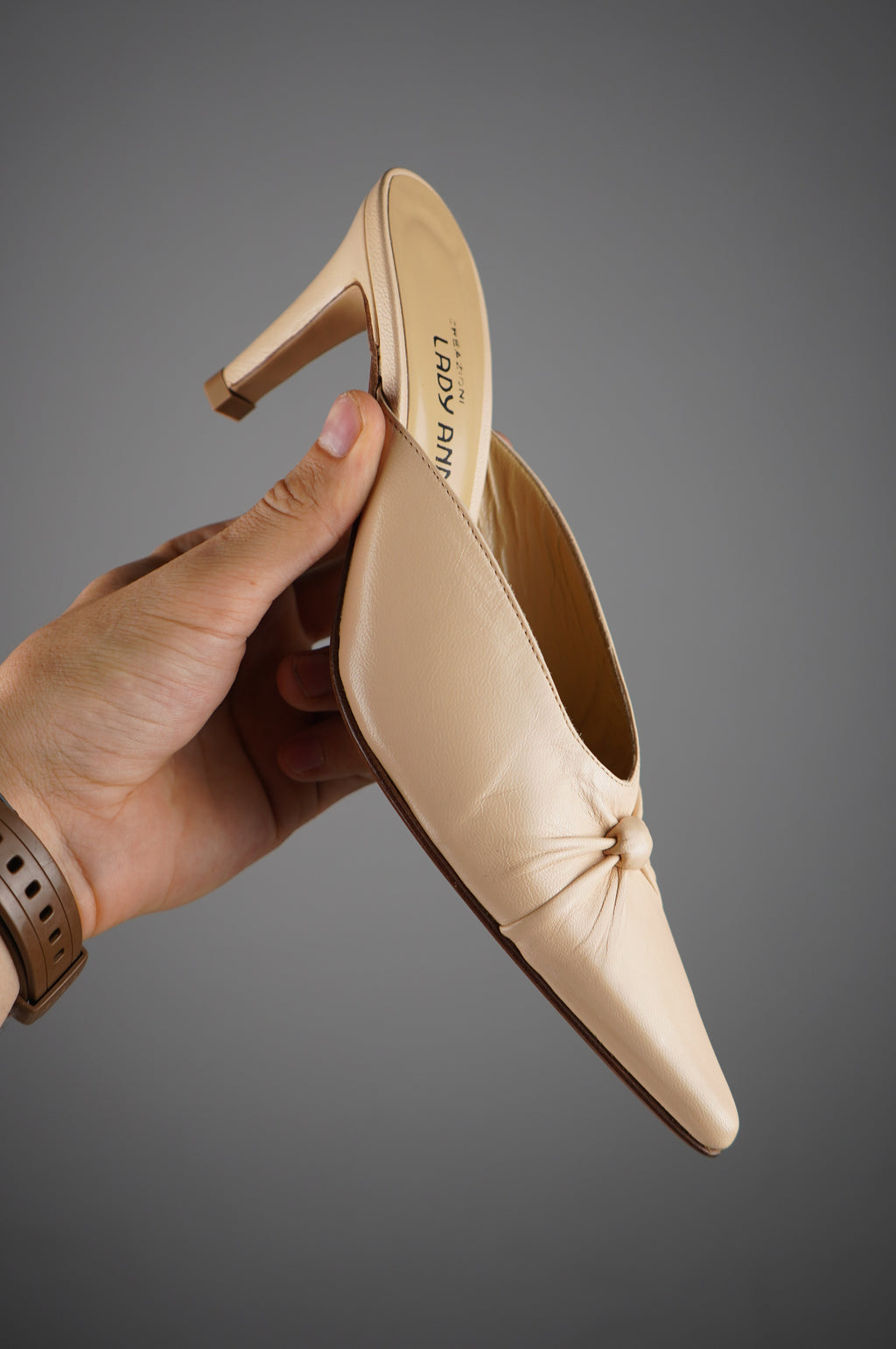 sabot vintage in vera pelle n 37