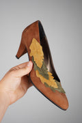tacchi vintage in vera pelle n 38