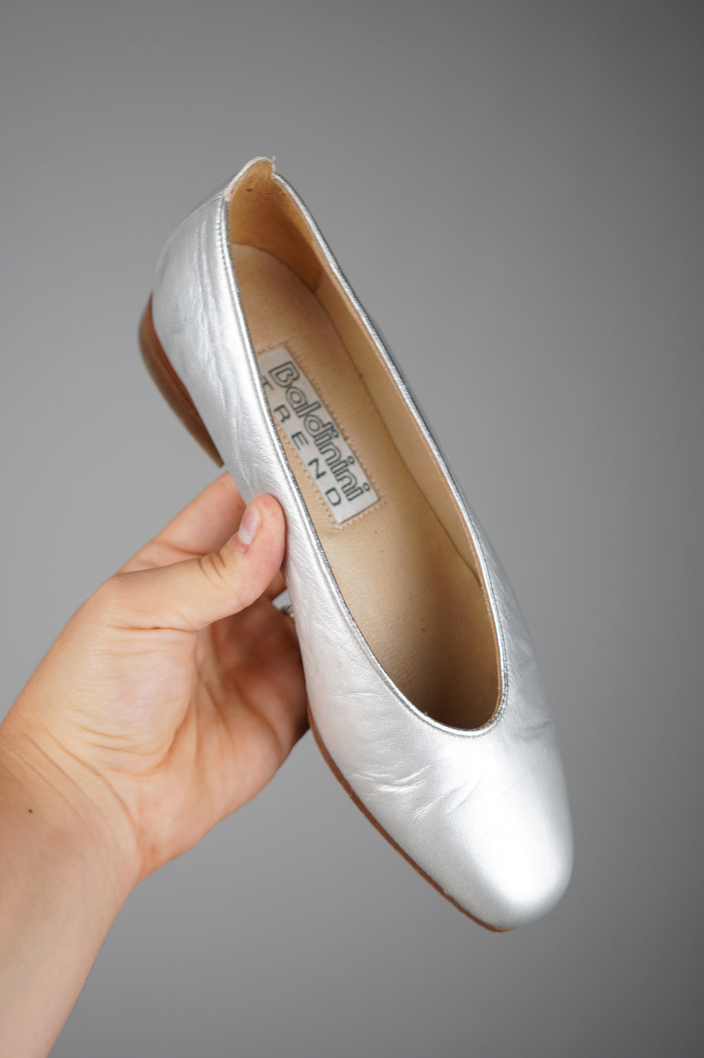 Ballerine vintage in vera pelle