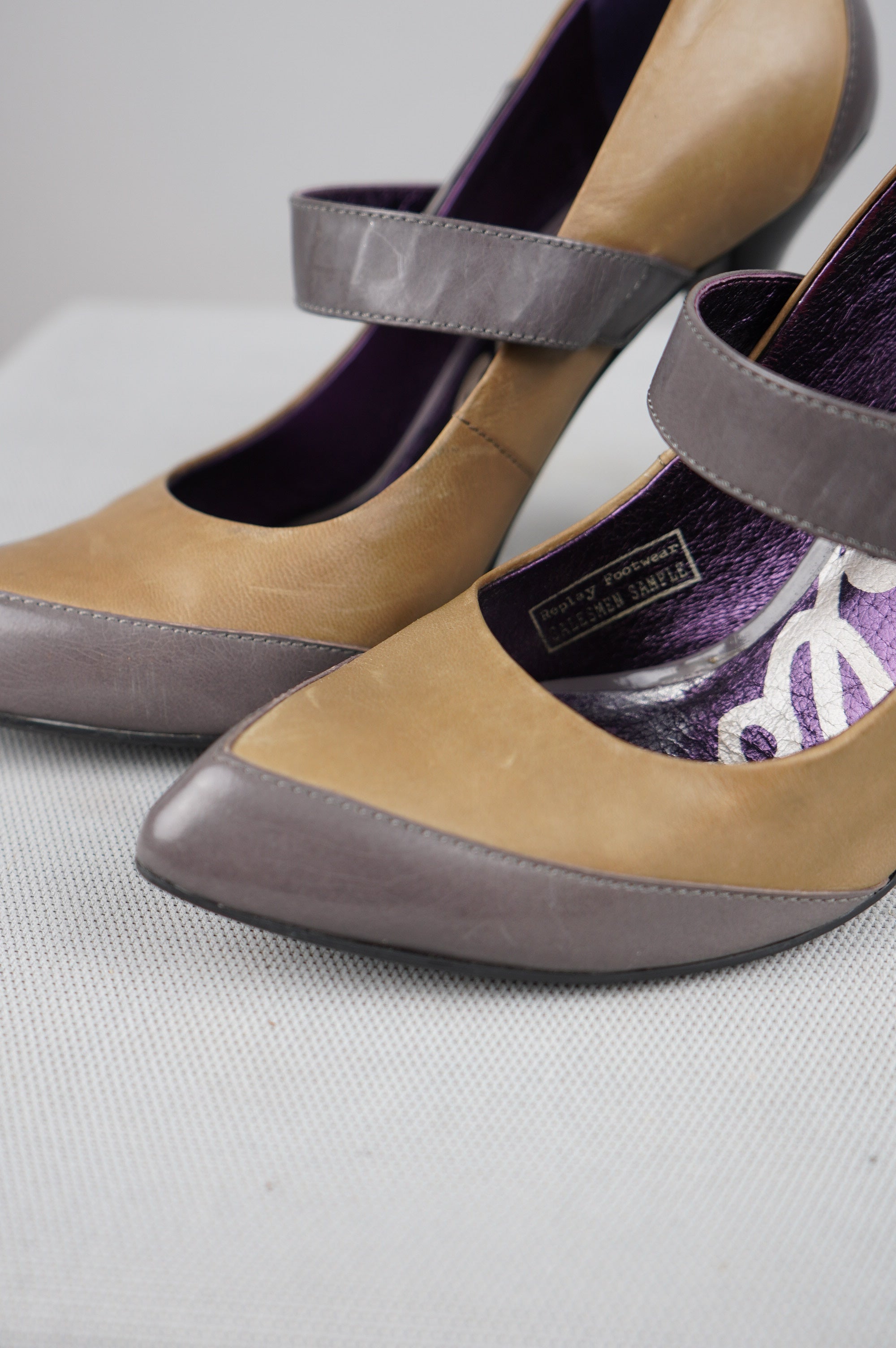 tacchi Replay vintage in vera pelle n 37