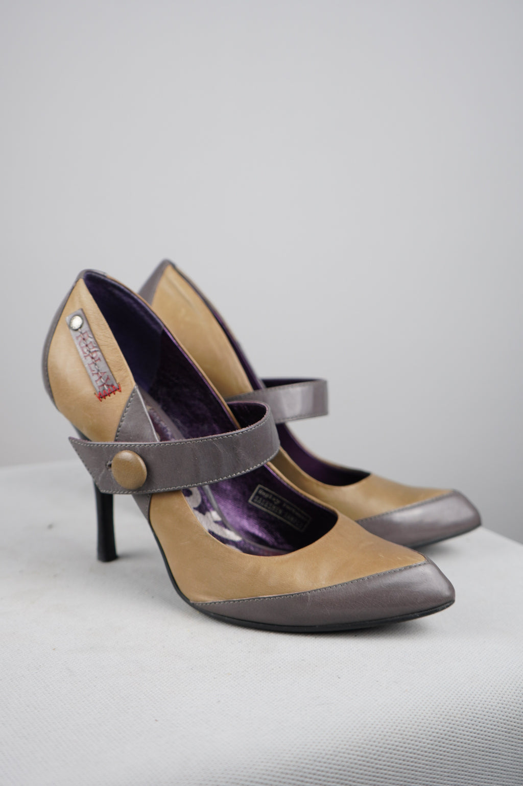 tacchi Replay vintage in vera pelle n 37
