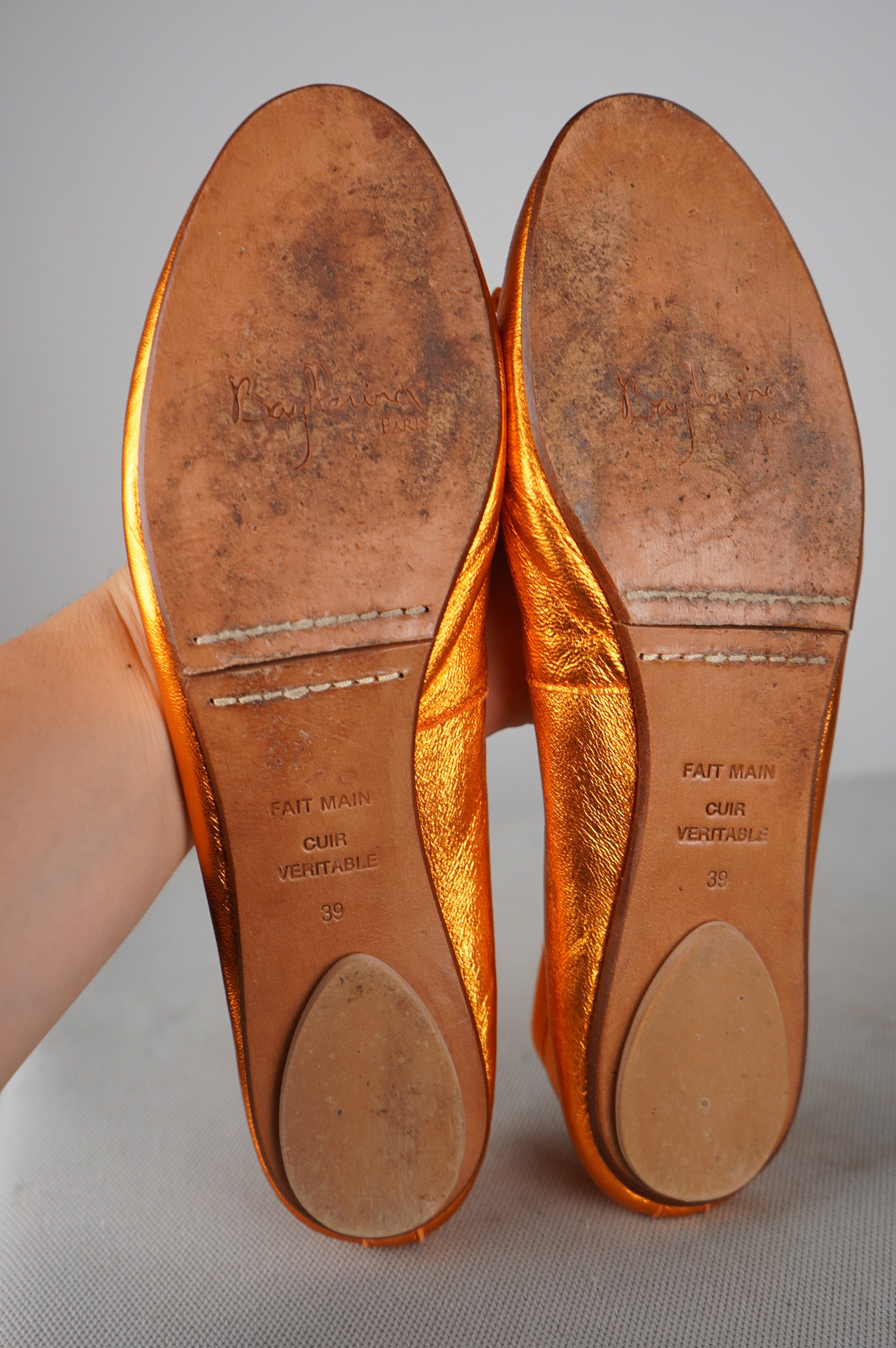BALLERINE PARIS IN VERA PELLE N 39