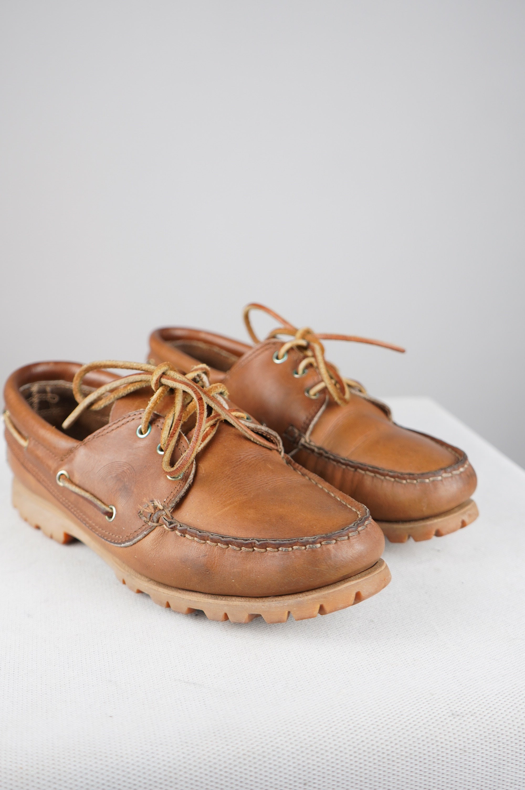 Scarpe da barca in vera pelle n 37